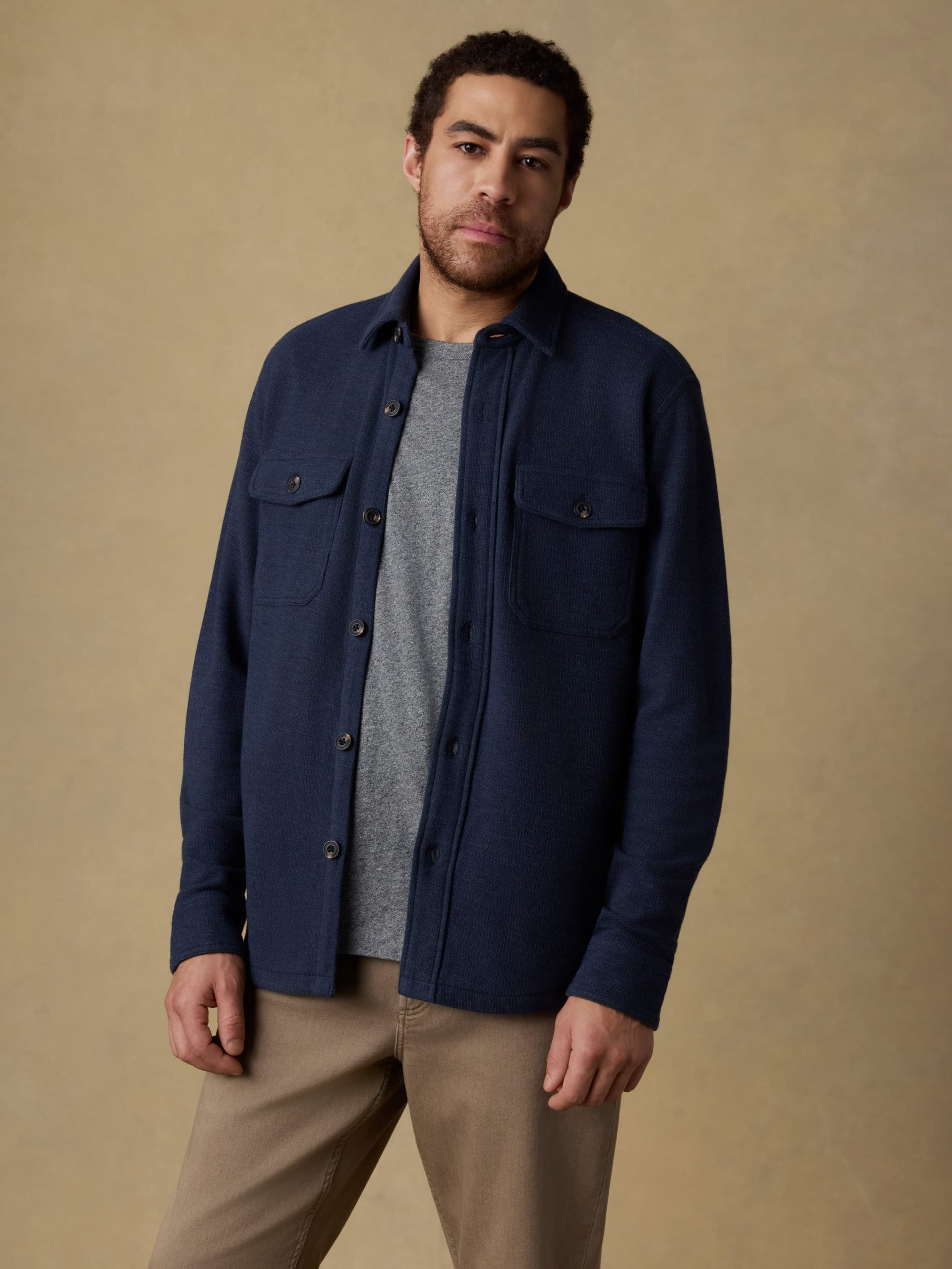 Highland Knit CPO - Navy Ridge Melange - Image 5
