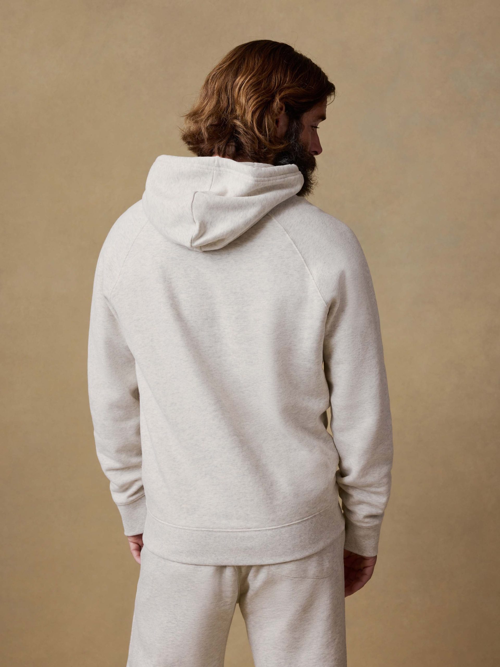 High Standard Fleece Hoodie - Antique Ivory Heather - Image 3