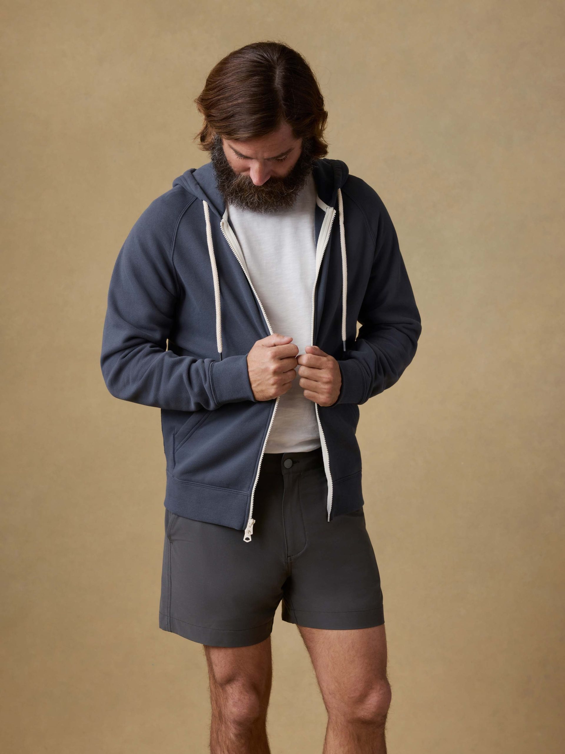 High Standard Fleece Zip Hoodie - Blue Nights - Image 4
