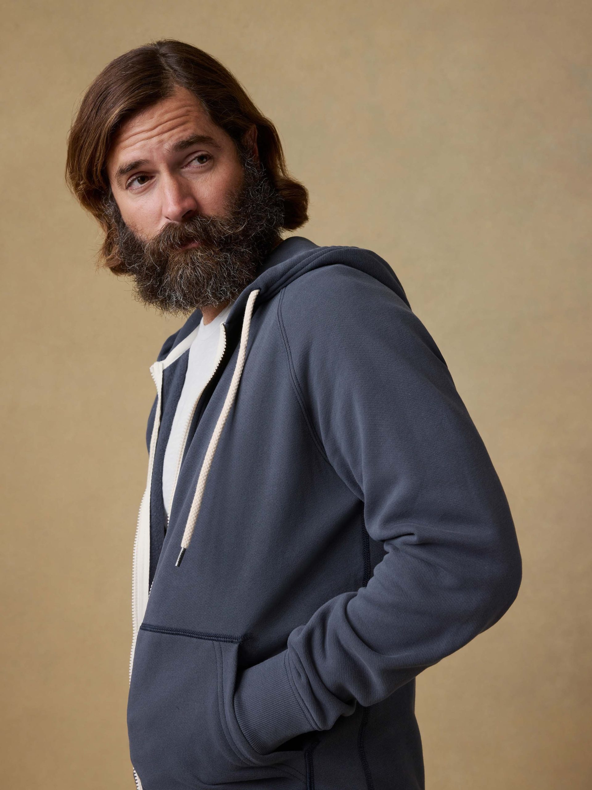 High Standard Fleece Zip Hoodie - Blue Nights - Image 5