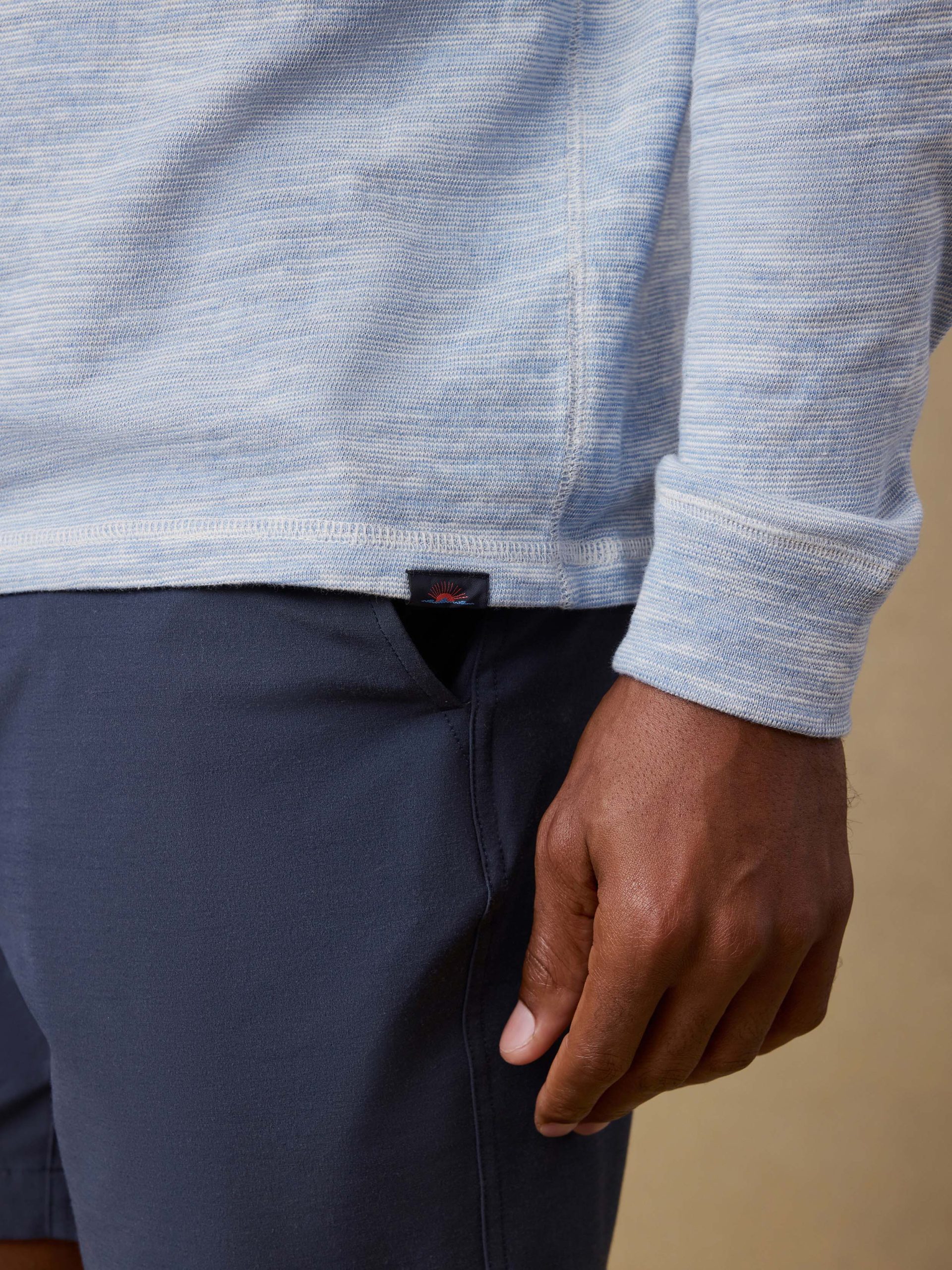 Sunwashed Organic Hoodie - Blue Ivory Feeder - Image 6
