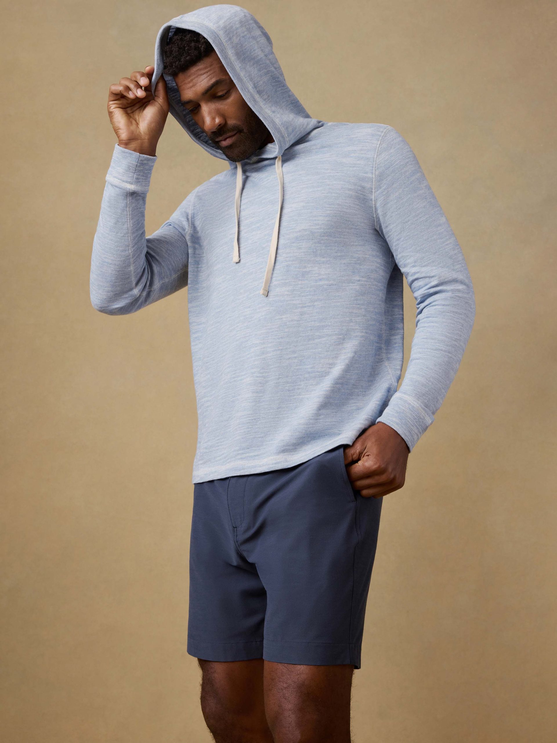 Sunwashed Organic Hoodie - Blue Ivory Feeder - Image 2