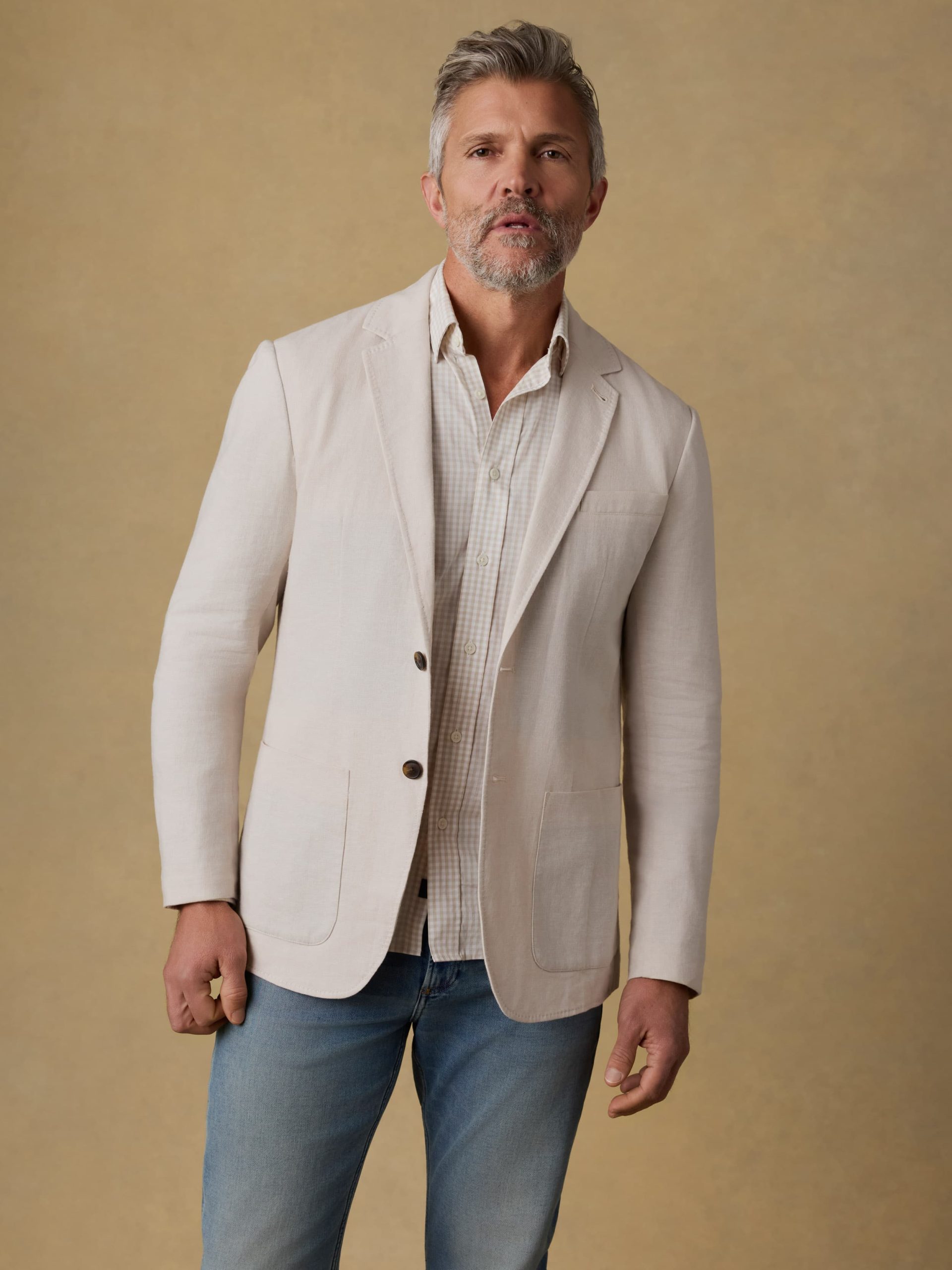 Movement? Linen Blazer - Dorset Sand
