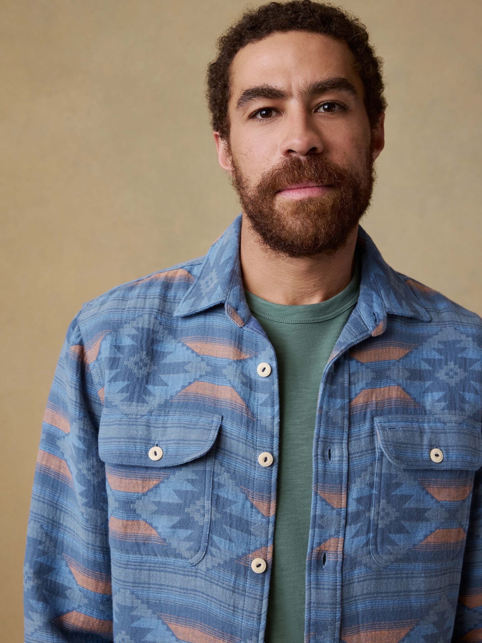 Doug Good Feather Canyon Overshirt - Blue Western Range - Image 6