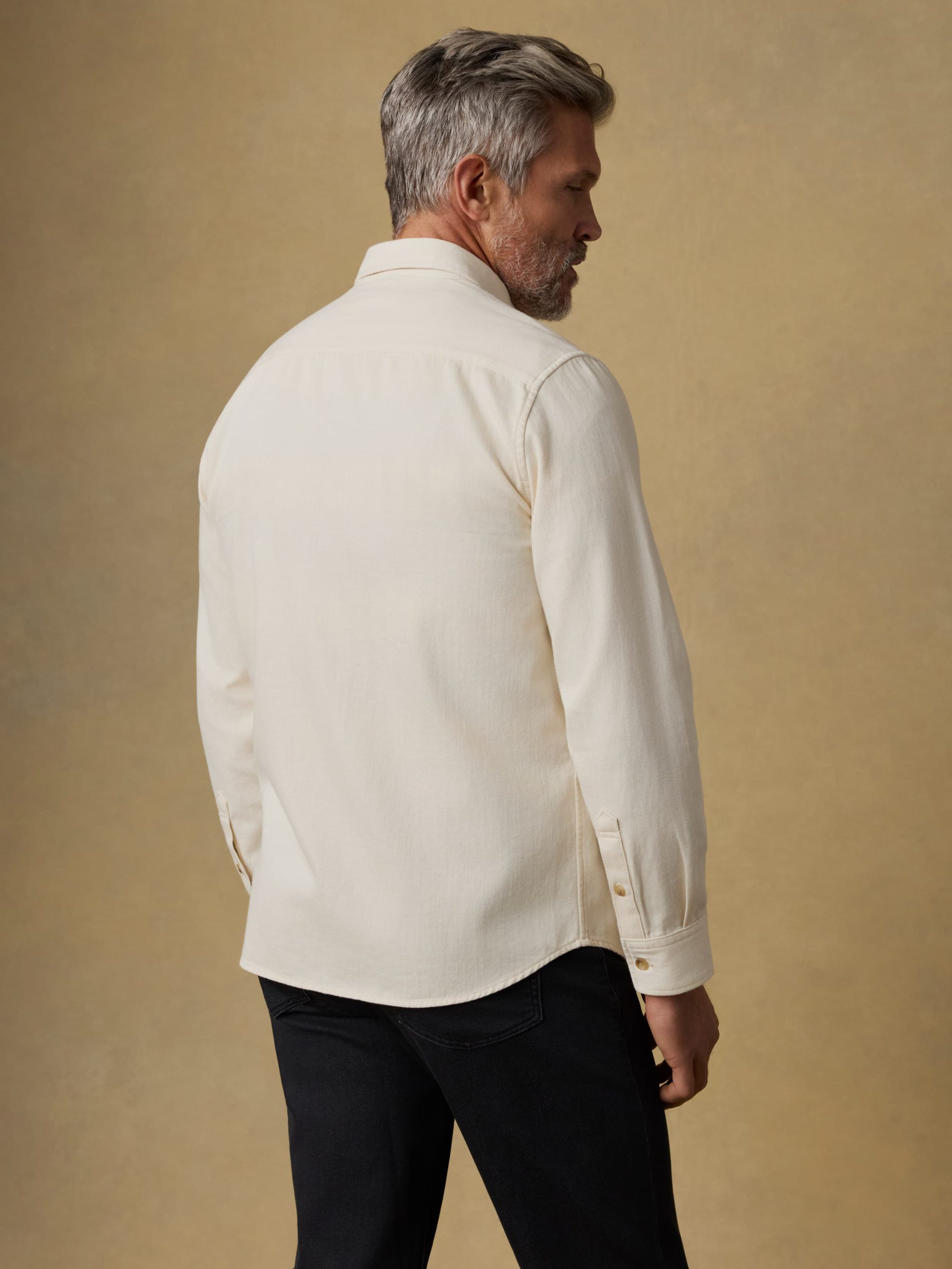 Organic Cotton Denim Shirt - Natural - Image 3