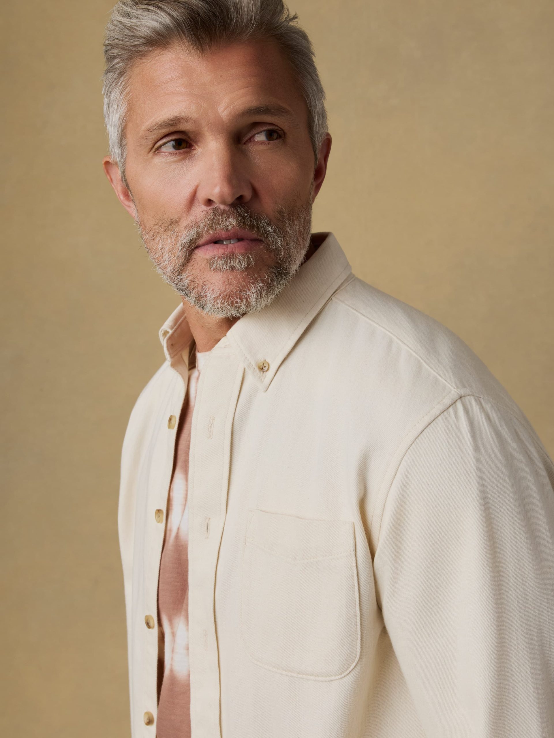 Organic Cotton Denim Shirt - Natural - Image 5
