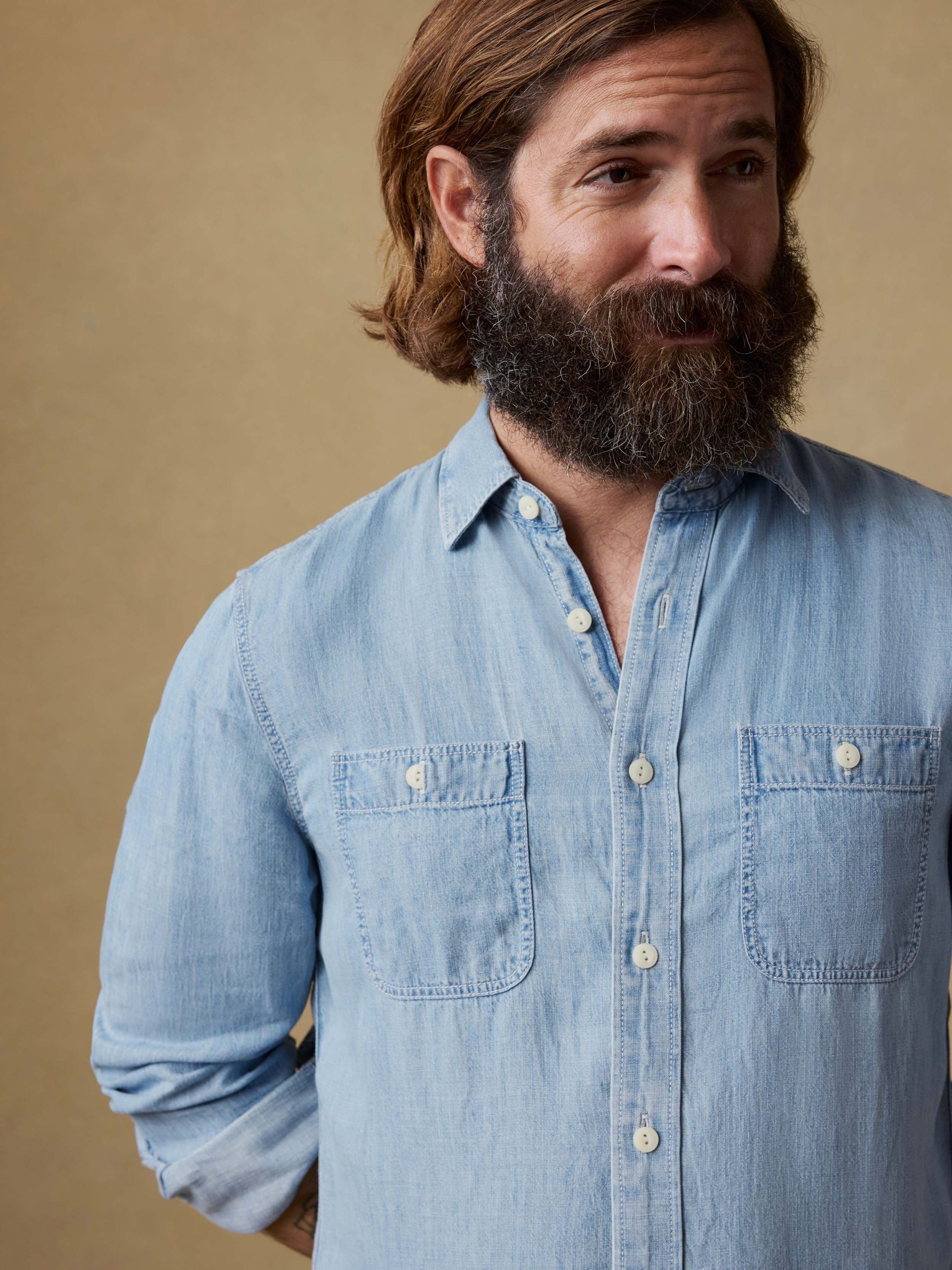 Tried & True Chambray Workshirt - Vintage Indigo - Image 6