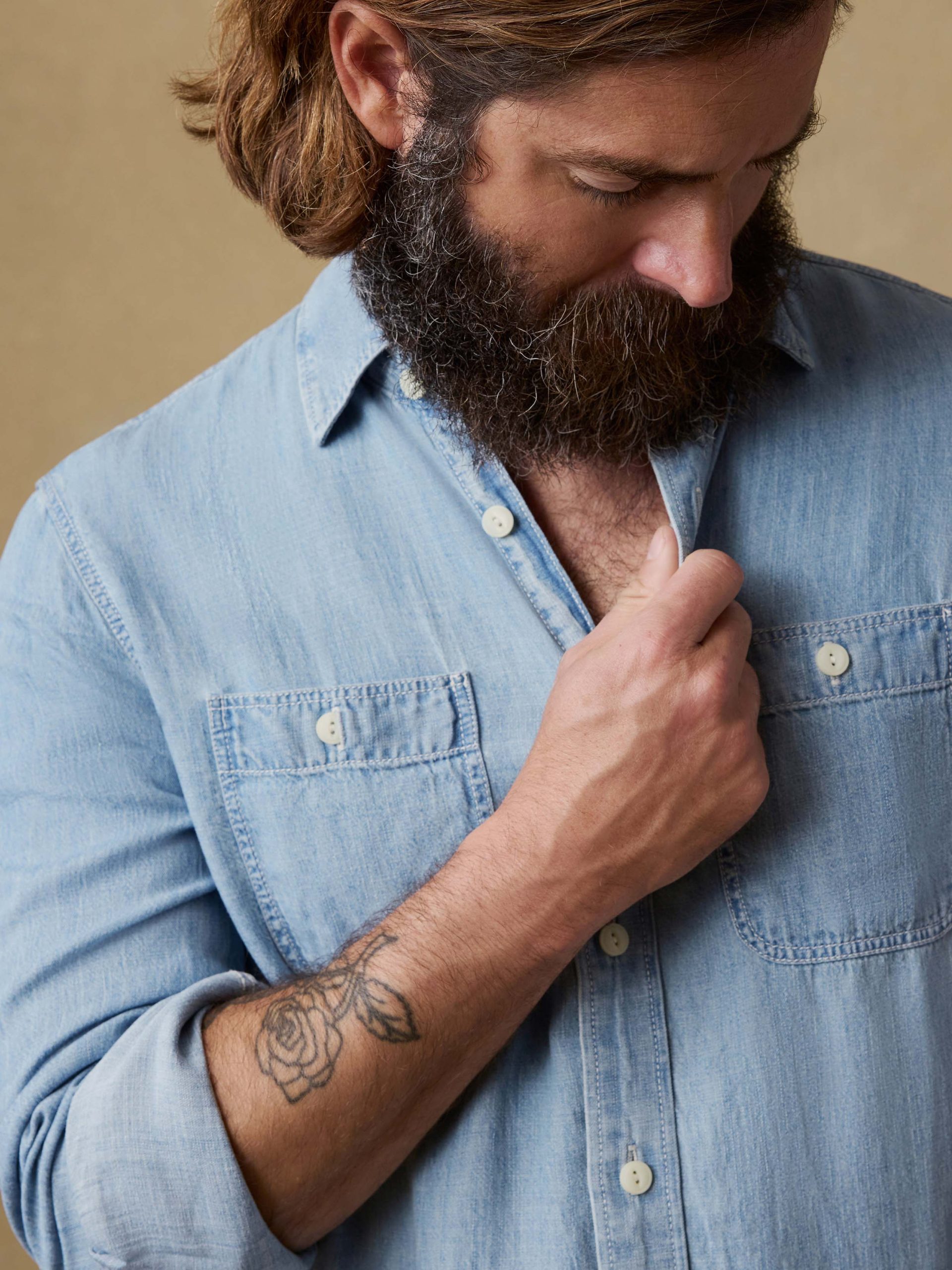 Tried & True Chambray Workshirt - Vintage Indigo - Image 4