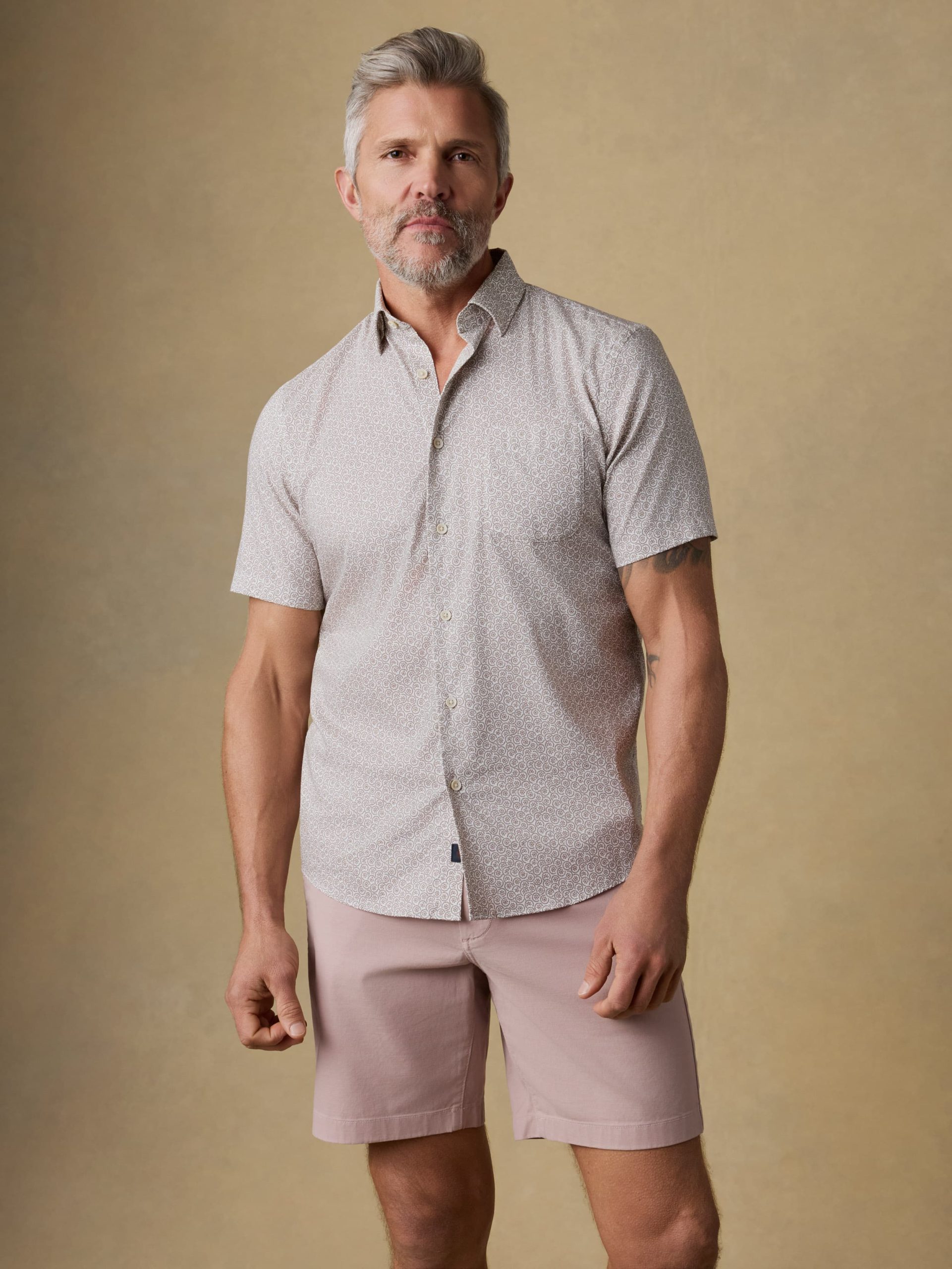 Short-Sleeve Movement? Monterey Shirt - Wood Sunray Block