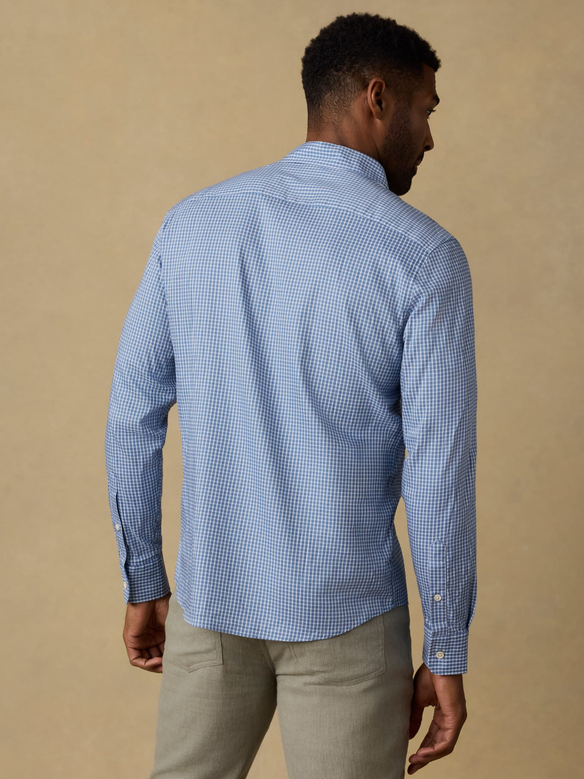 Movement? Monterey Shirt - White Blue Check - Image 3