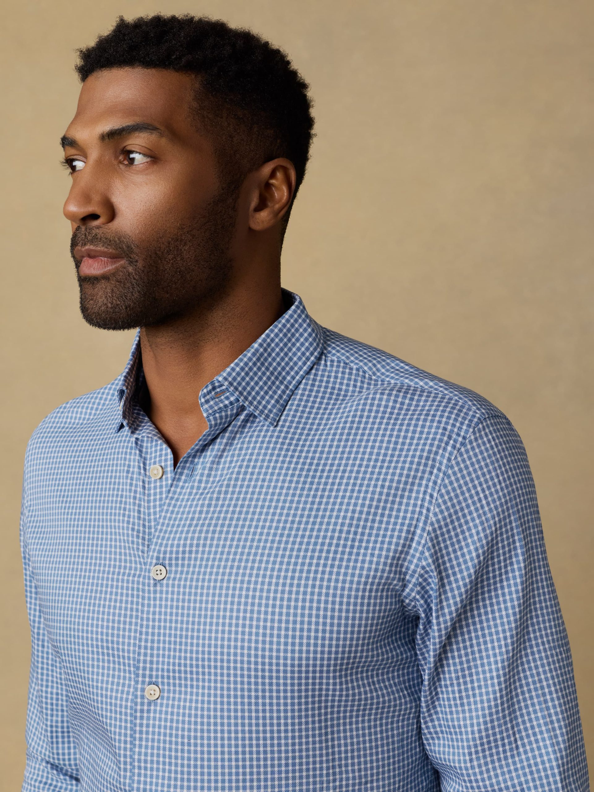 Movement? Monterey Shirt - White Blue Check - Image 5