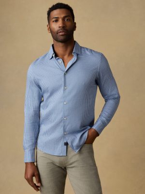 Movement? Monterey Shirt - White Blue Check