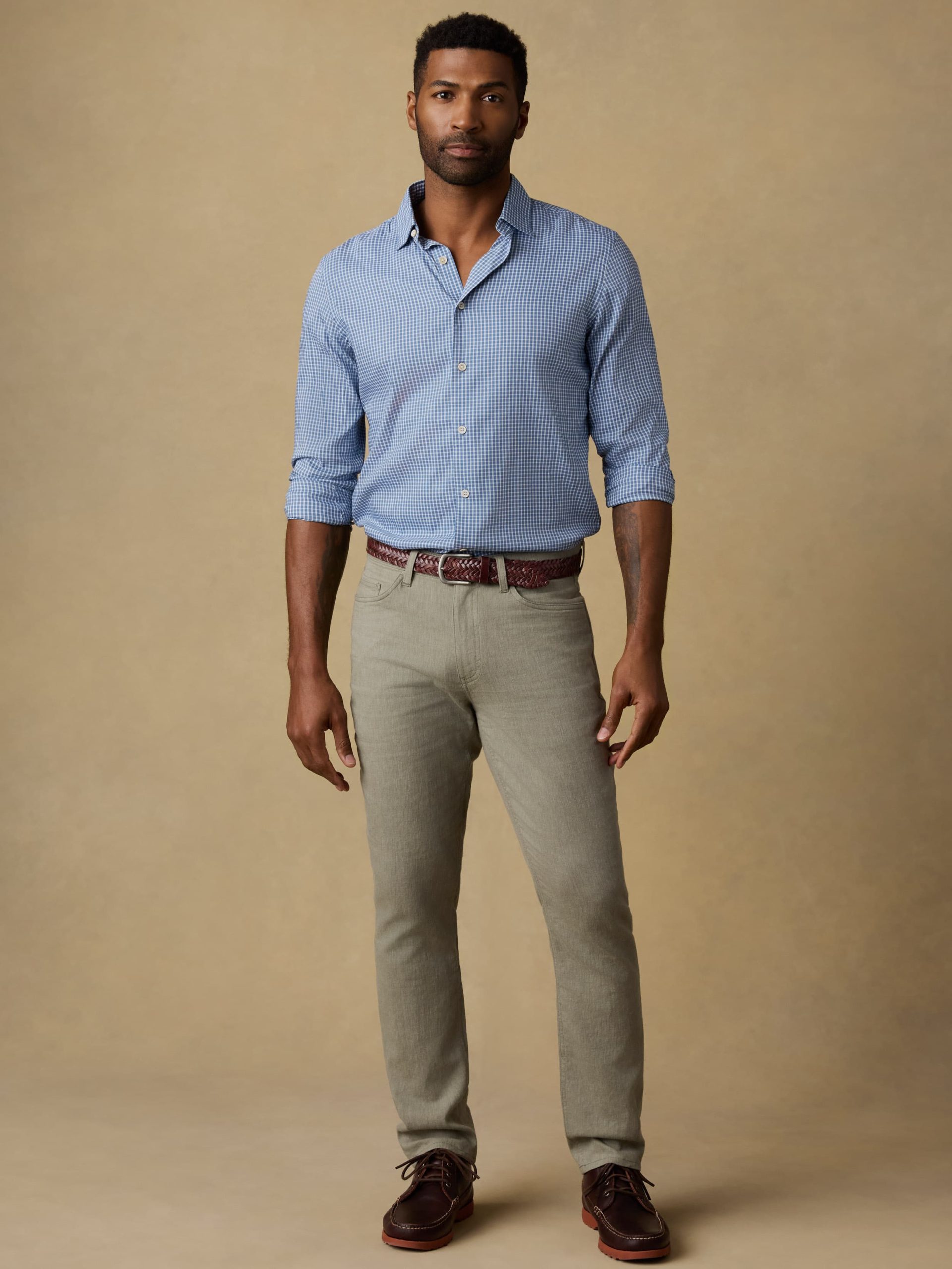 Movement? Monterey Shirt - White Blue Check - Image 2