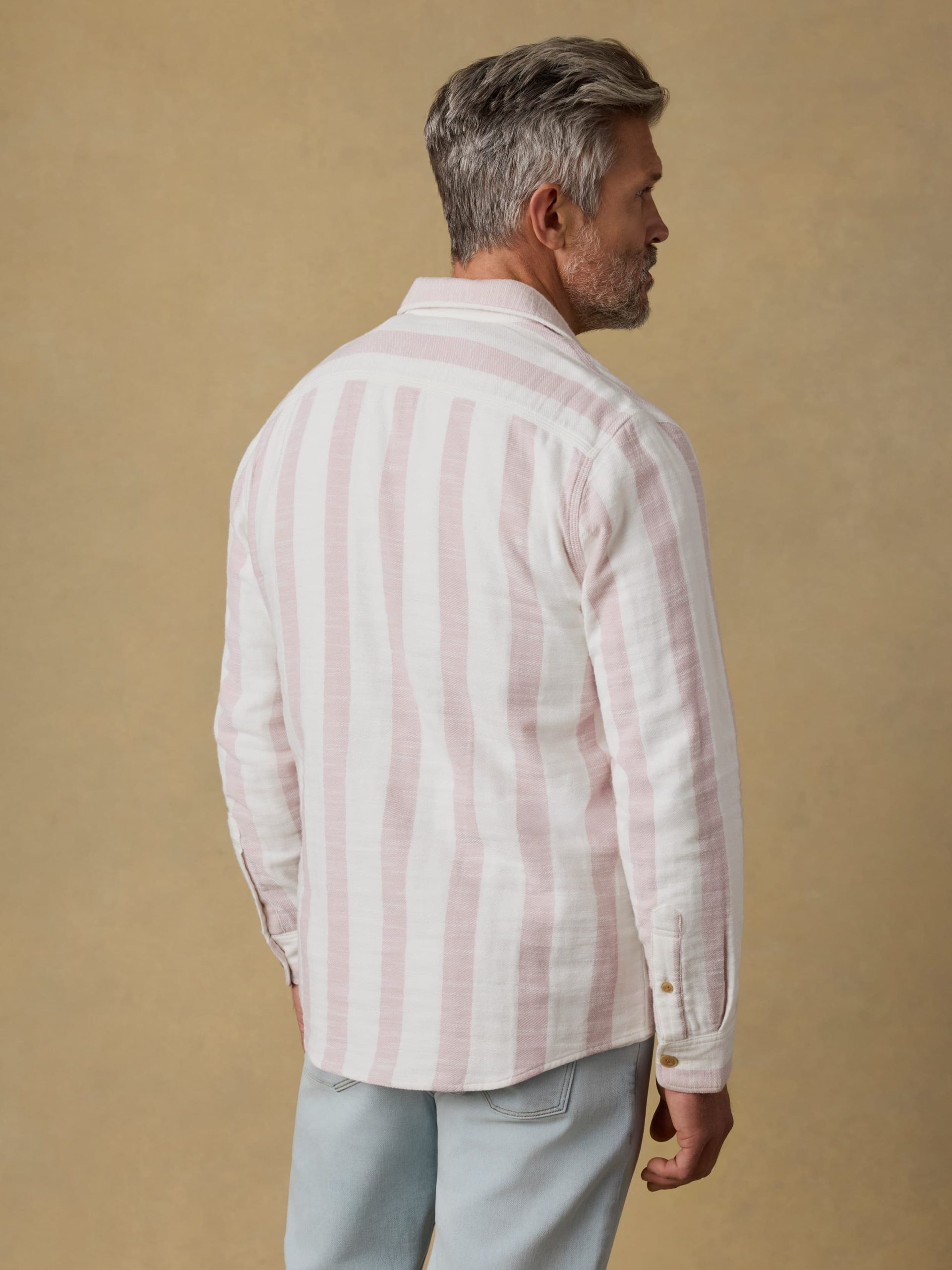 Belmar Workshirt - Sienna Cream Stripe - Image 3