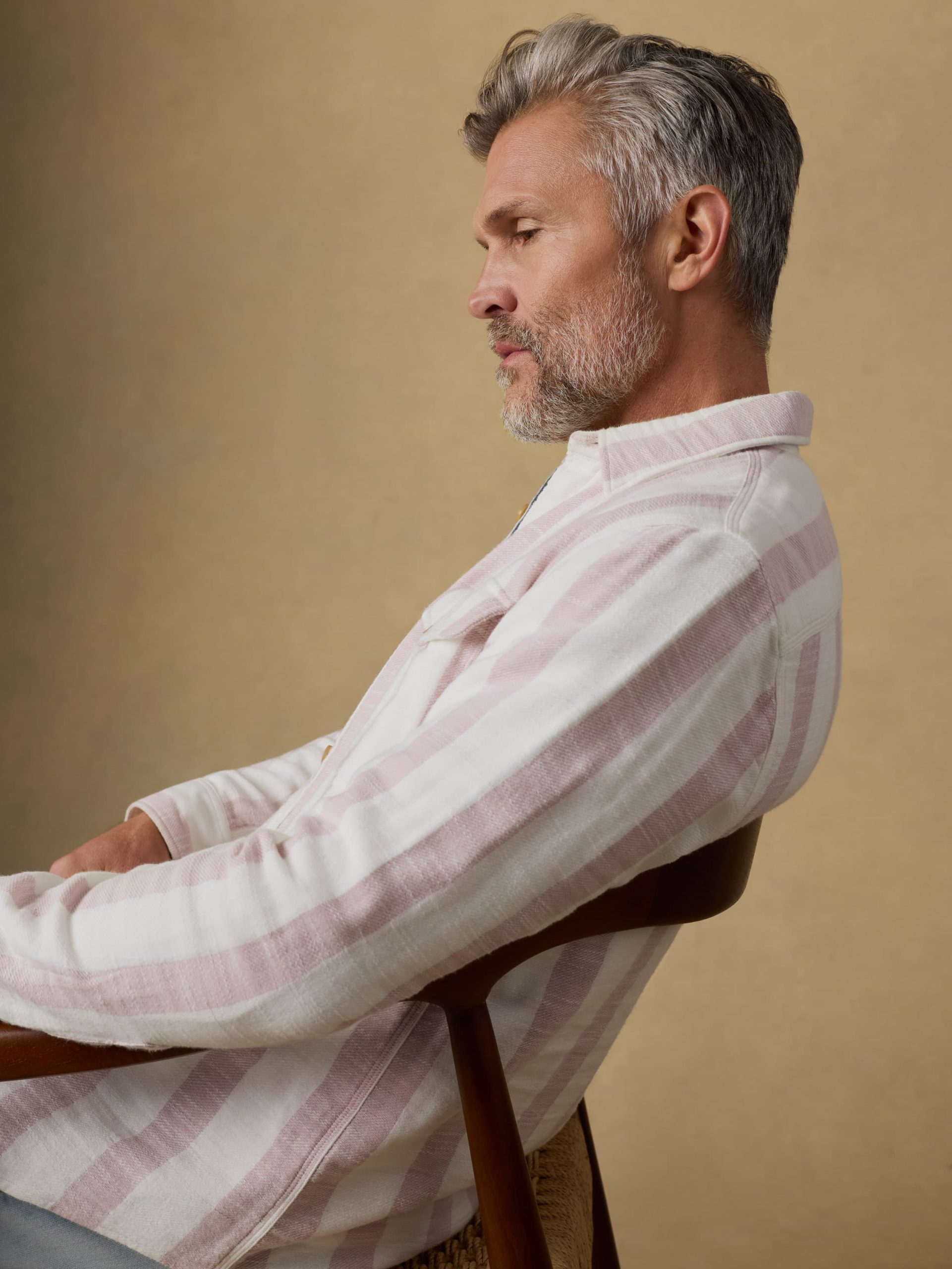 Belmar Workshirt - Sienna Cream Stripe - Image 4