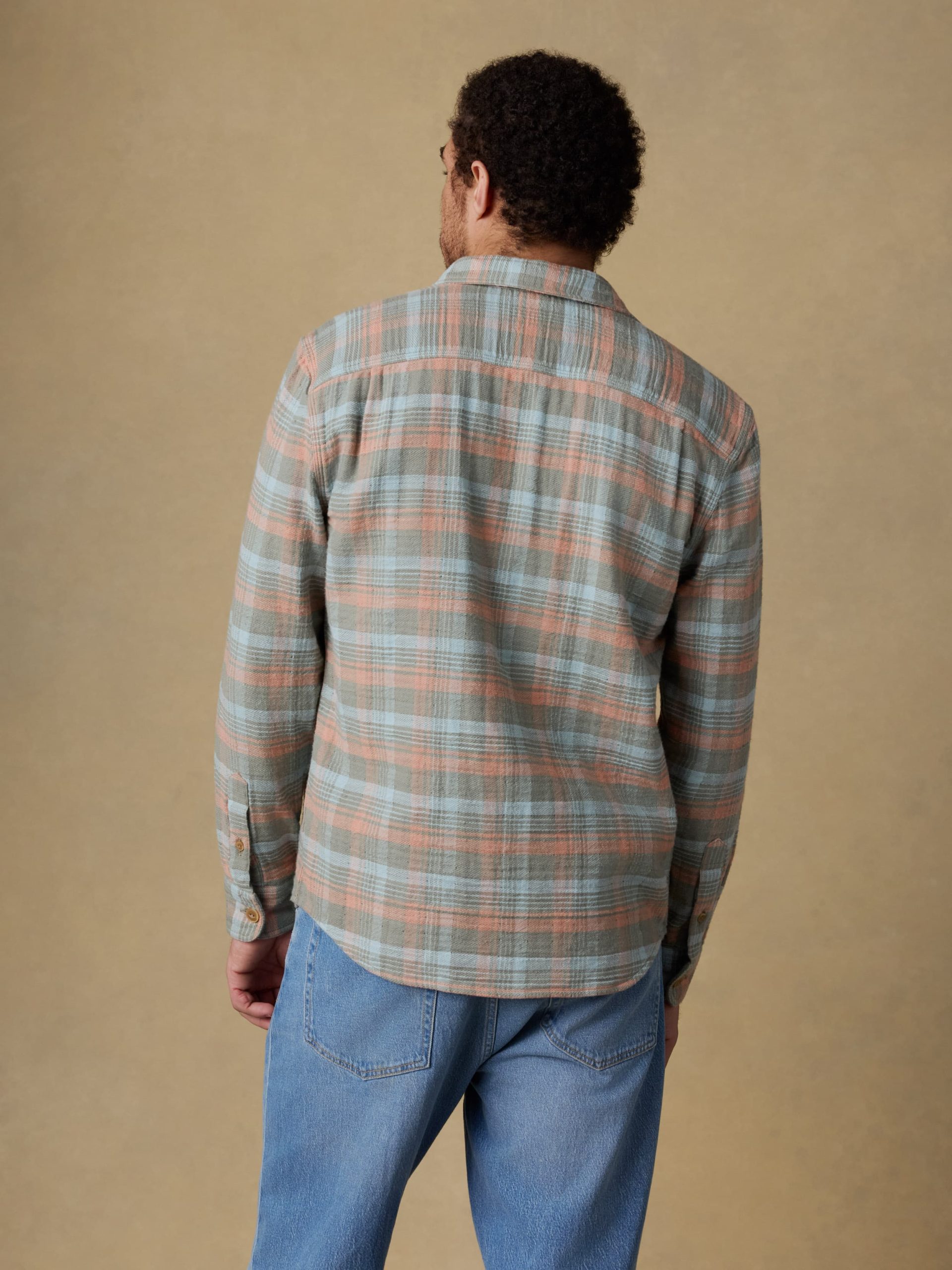 Belmar Workshirt - Olive Sunset Plaid - Image 3