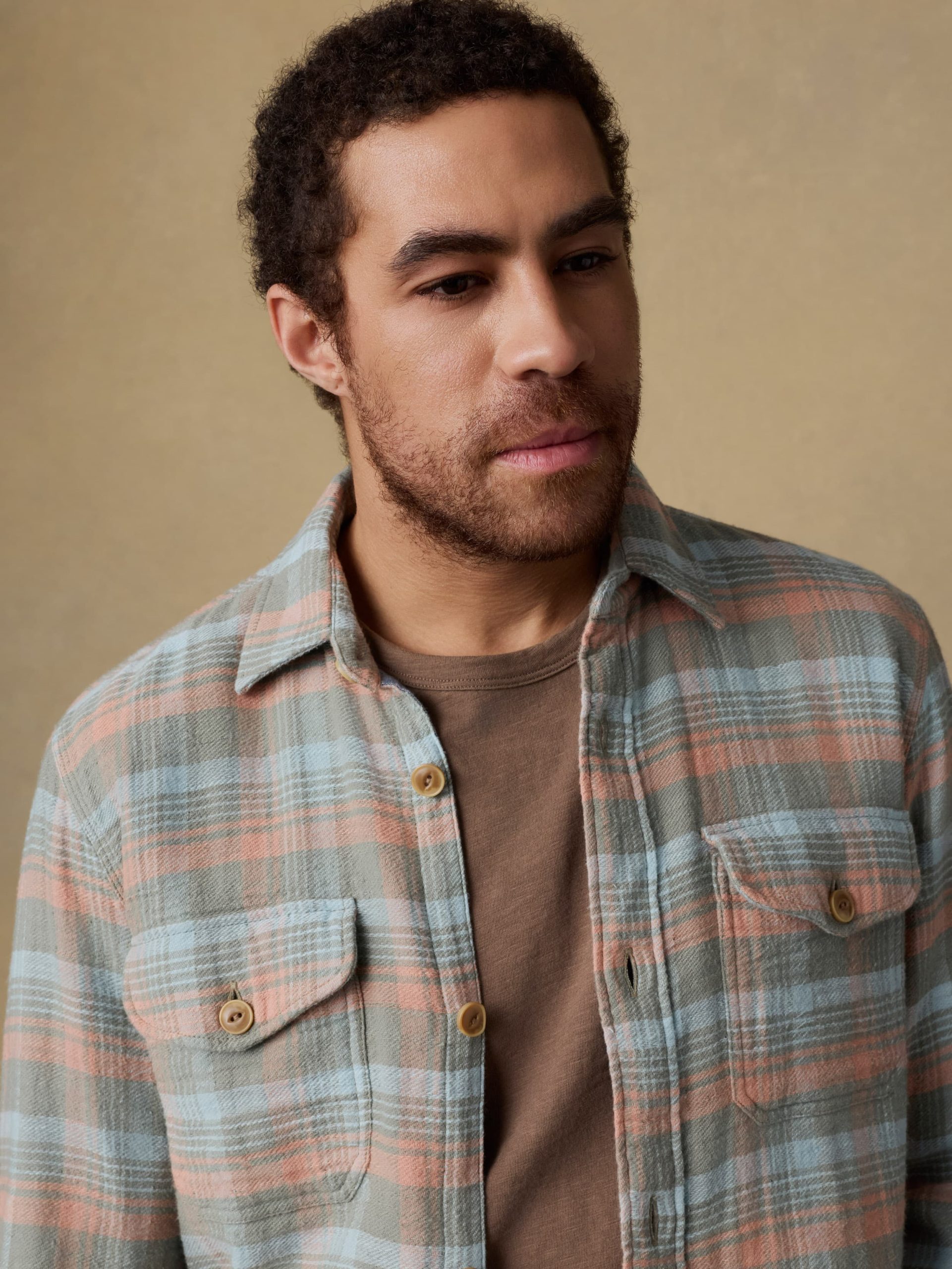 Belmar Workshirt - Olive Sunset Plaid - Image 6