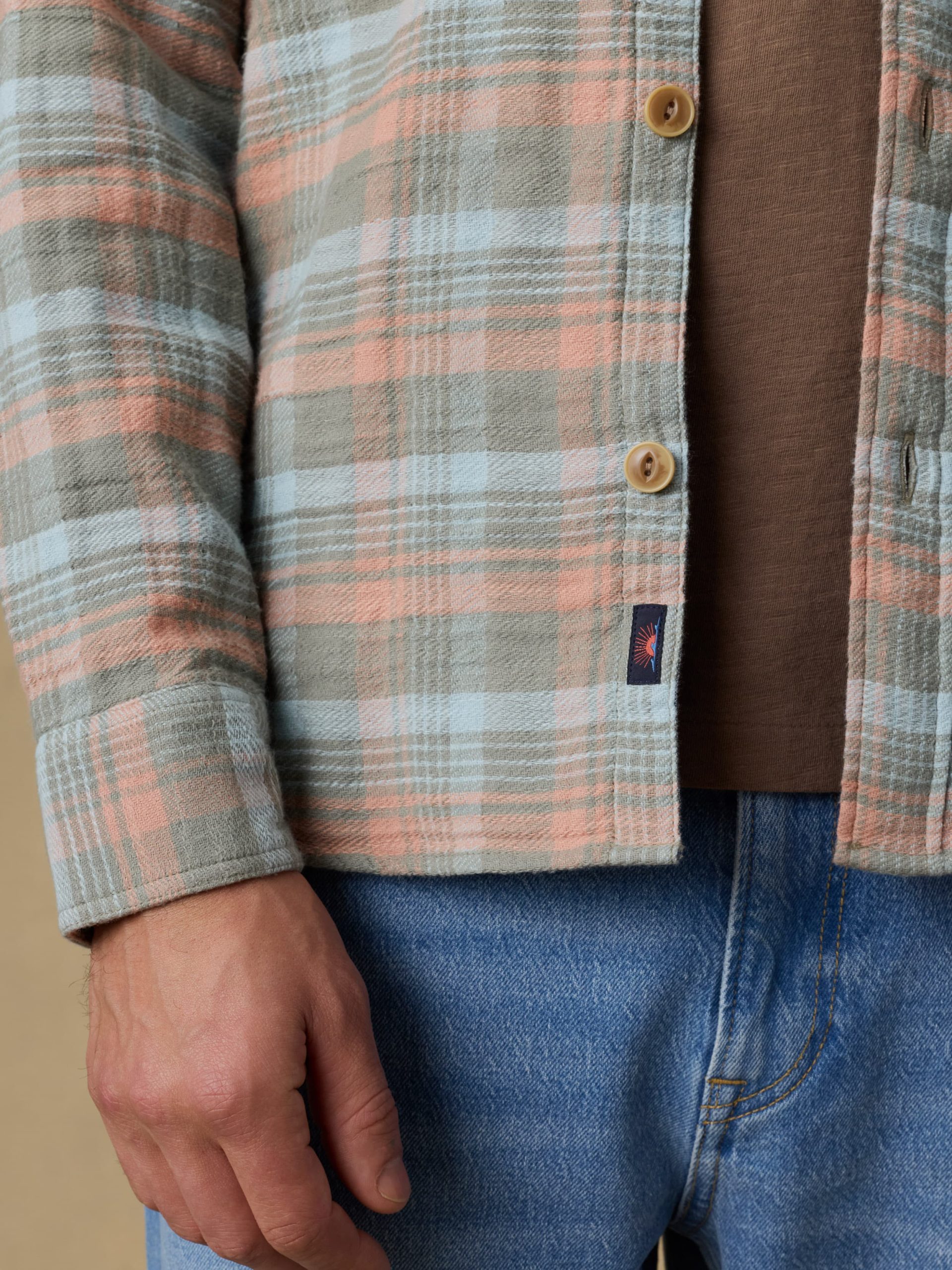 Belmar Workshirt - Olive Sunset Plaid - Image 5