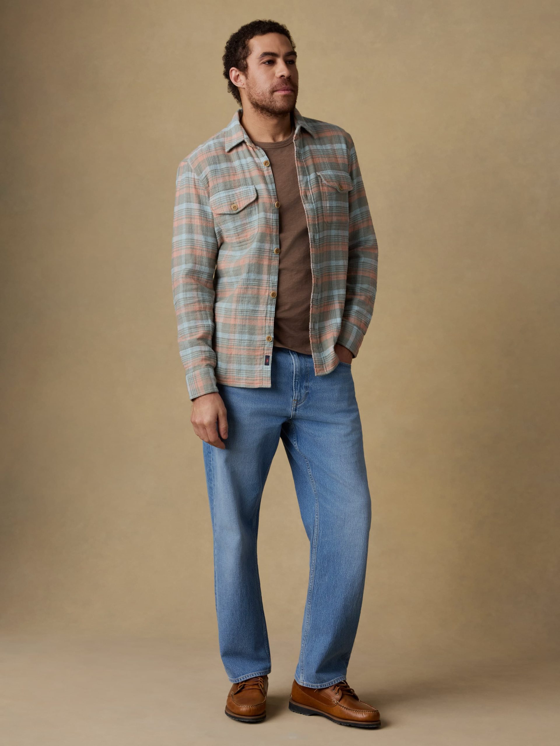 Belmar Workshirt - Olive Sunset Plaid - Image 2