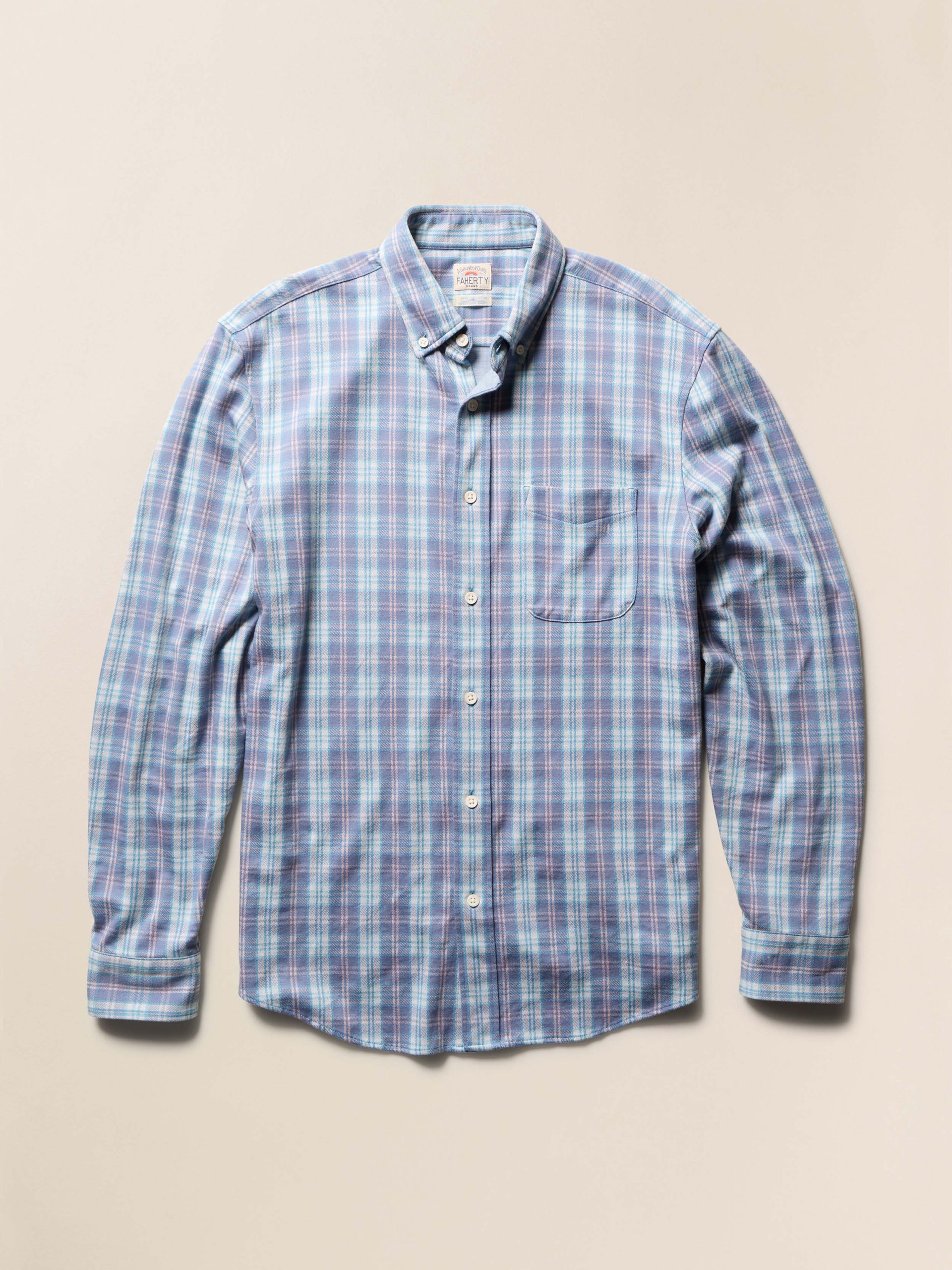 Coastline Knit Shirt - Summer Teal Plaid - Image 7
