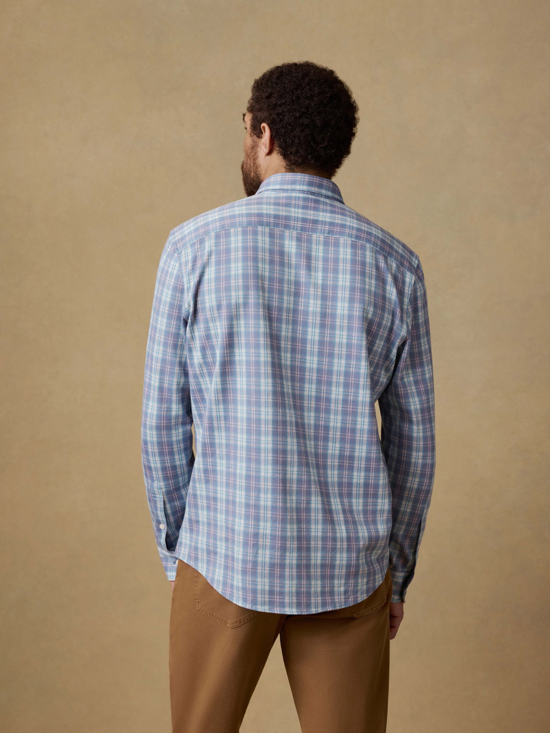 Coastline Knit Shirt - Summer Teal Plaid - Image 4