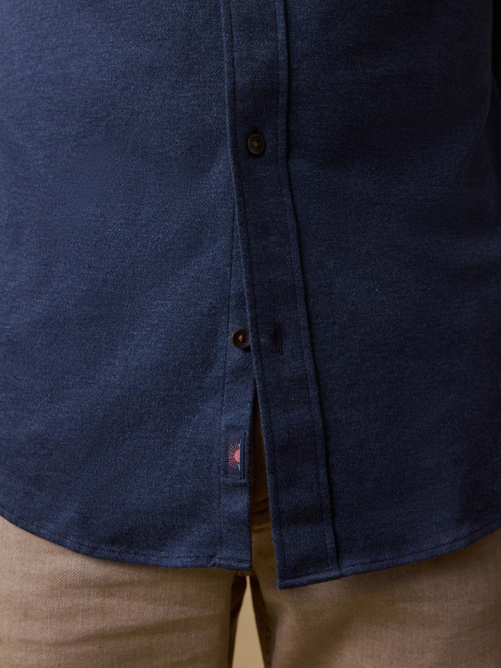 Coastline Knit Shirt - Ocean Heather Twill - Image 5