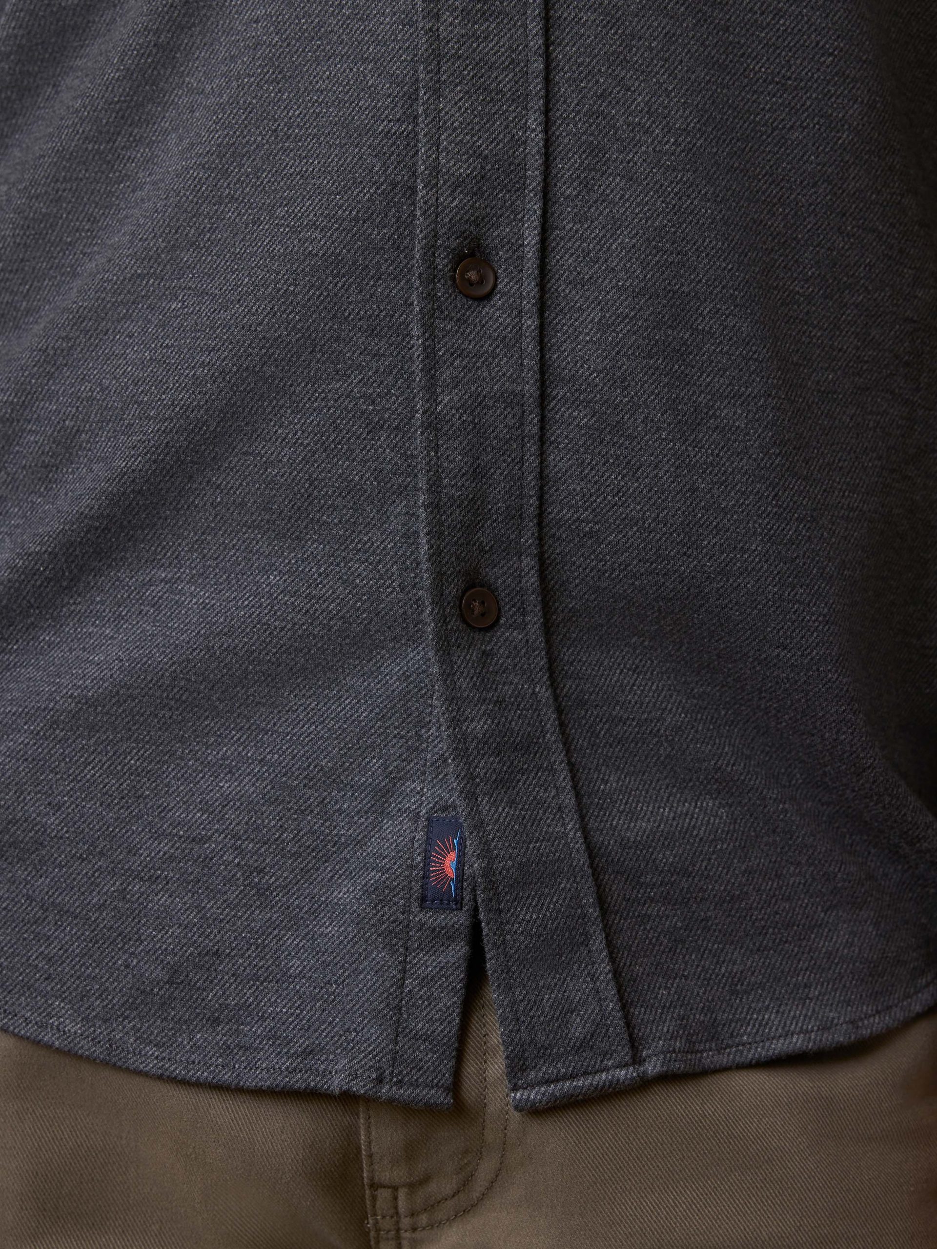 Coastline Knit Shirt - Charcoal Heather Twill - Image 5