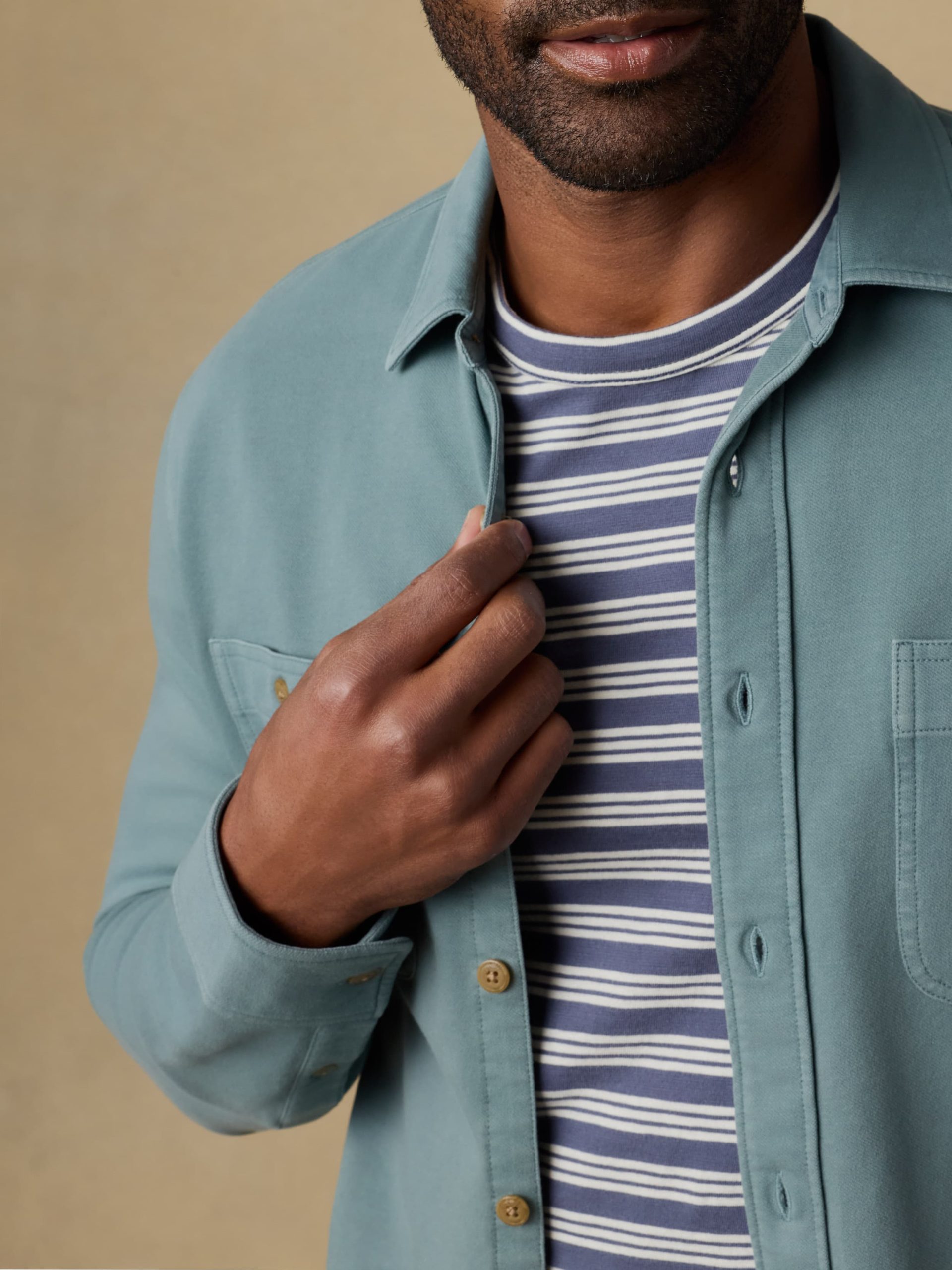 Field Knit Shirt - Aspen Green - Image 5