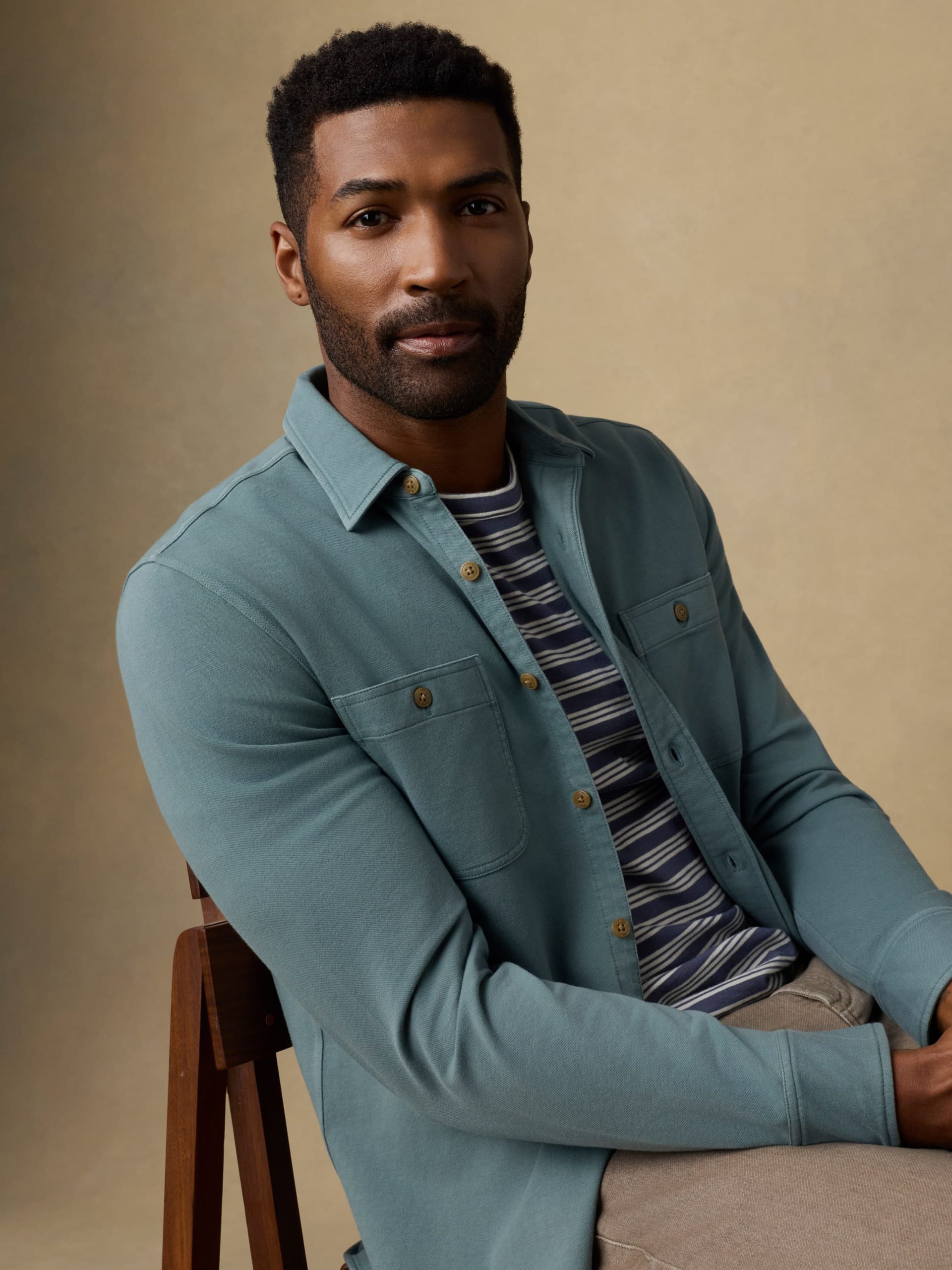Field Knit Shirt - Aspen Green - Image 4
