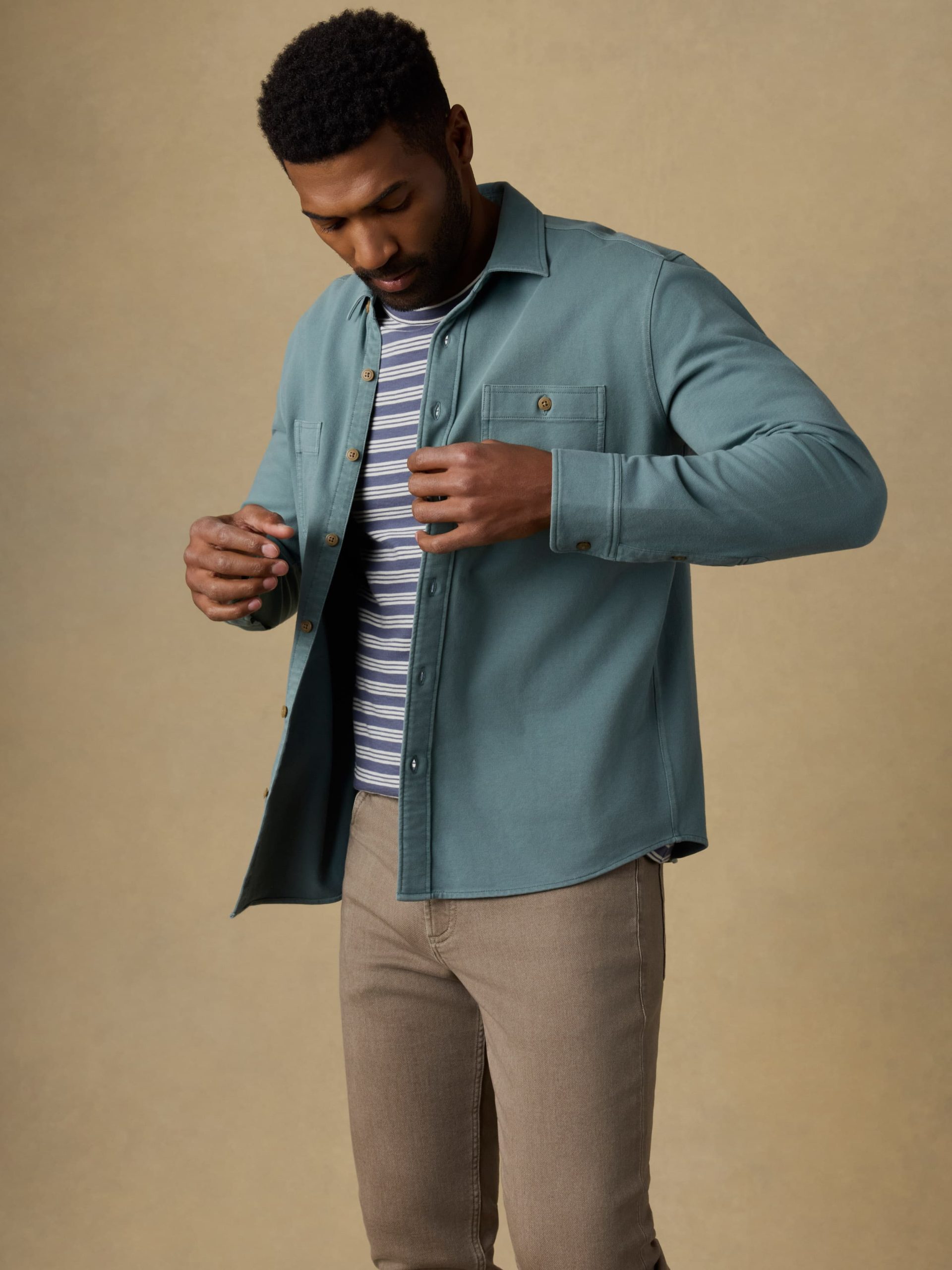 Field Knit Shirt - Aspen Green - Image 6