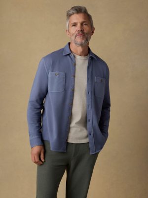 Field Knit Shirt - Flint Sky
