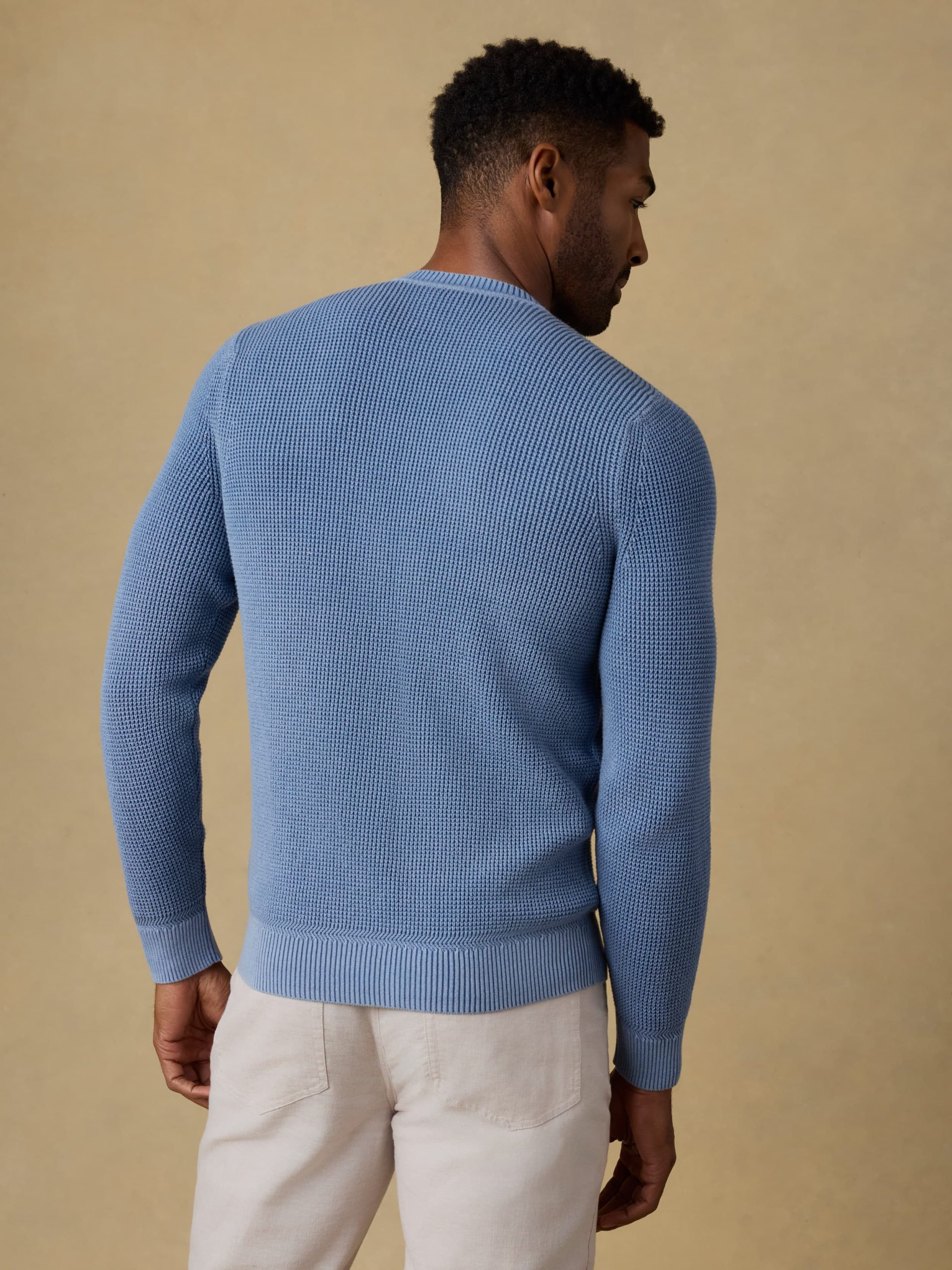 Sunwashed Crewneck Sweater - Blue Sea - Image 3
