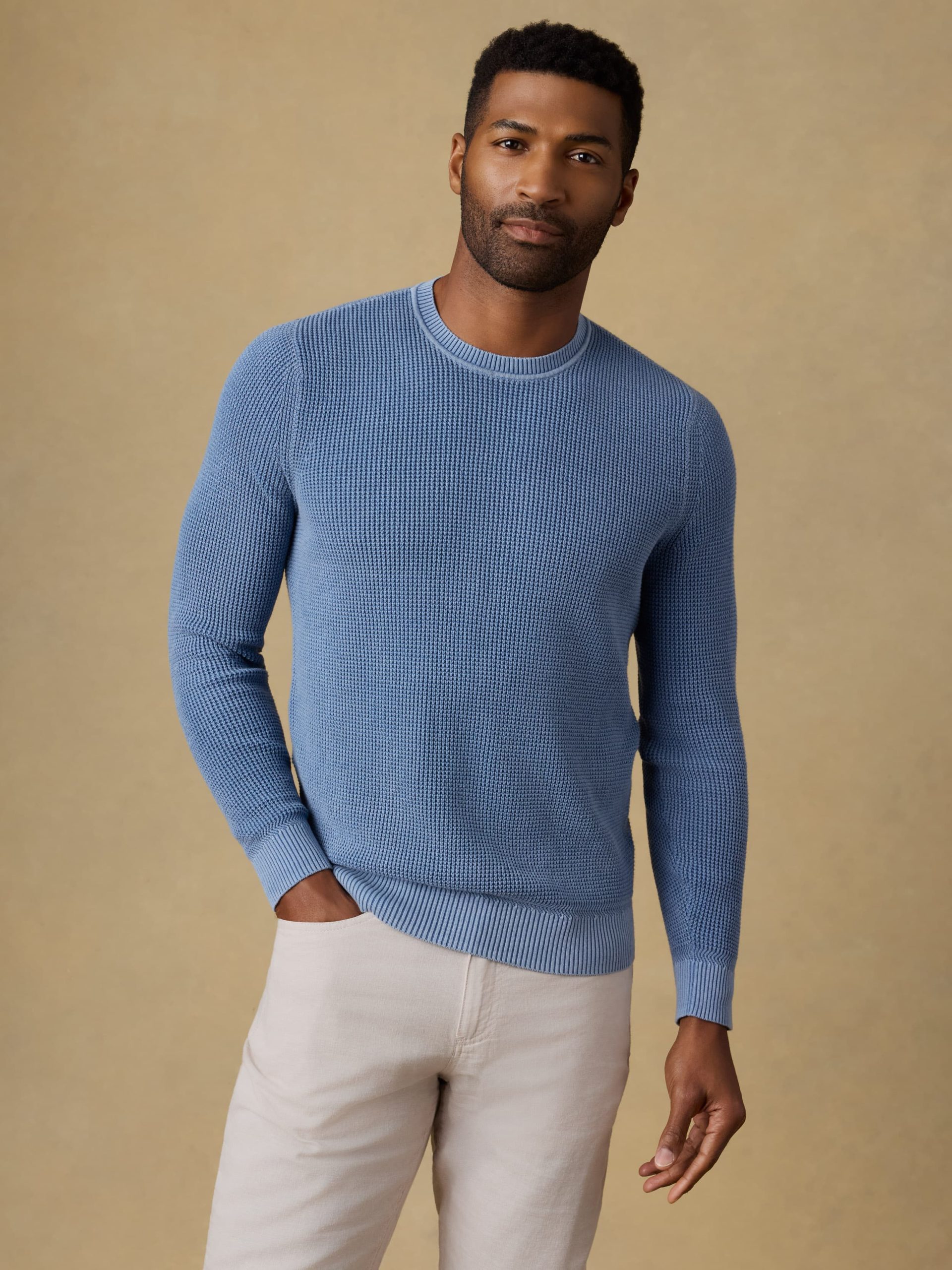 Sunwashed Crewneck Sweater - Blue Sea - Image 2
