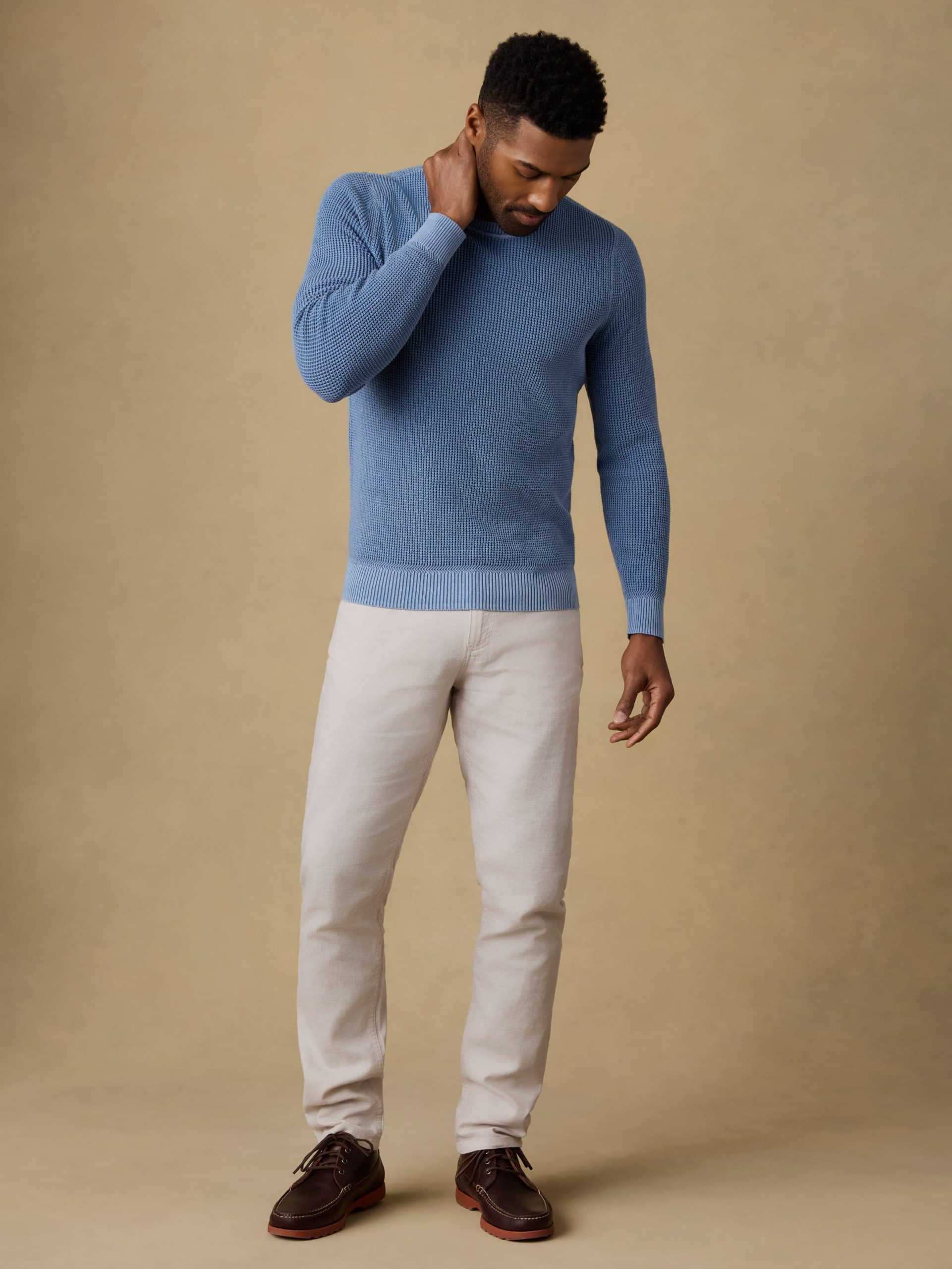Sunwashed Crewneck Sweater - Blue Sea - Image 4