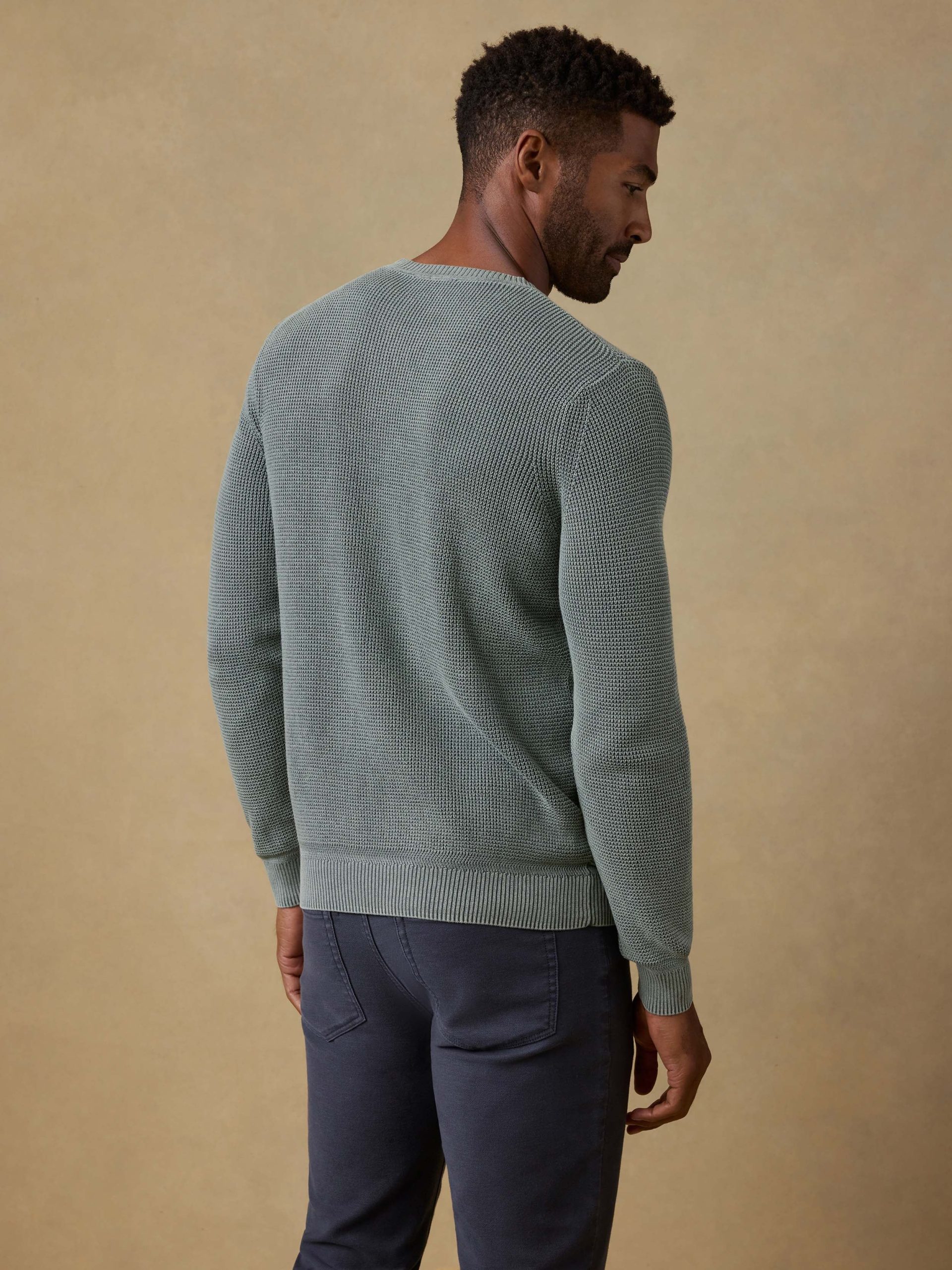 Sunwashed Crewneck Sweater - Mountain Olive - Image 4