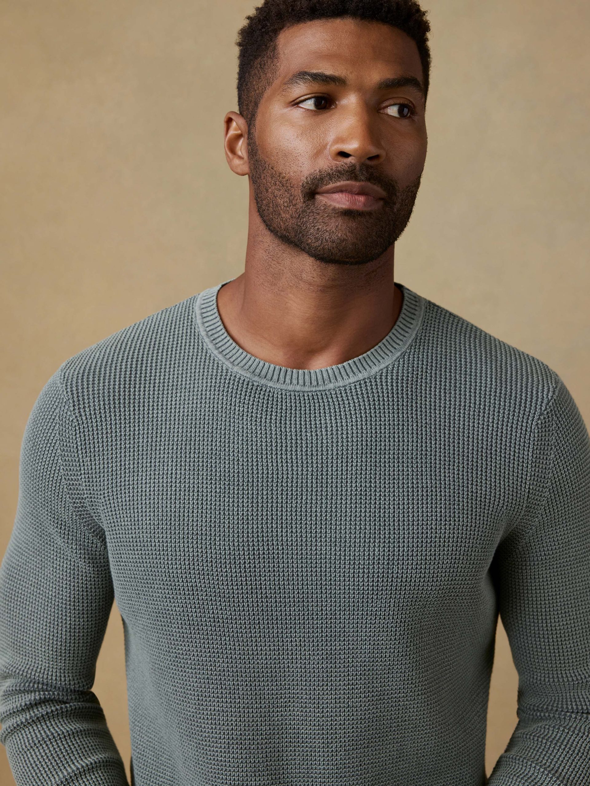 Sunwashed Crewneck Sweater - Mountain Olive - Image 3
