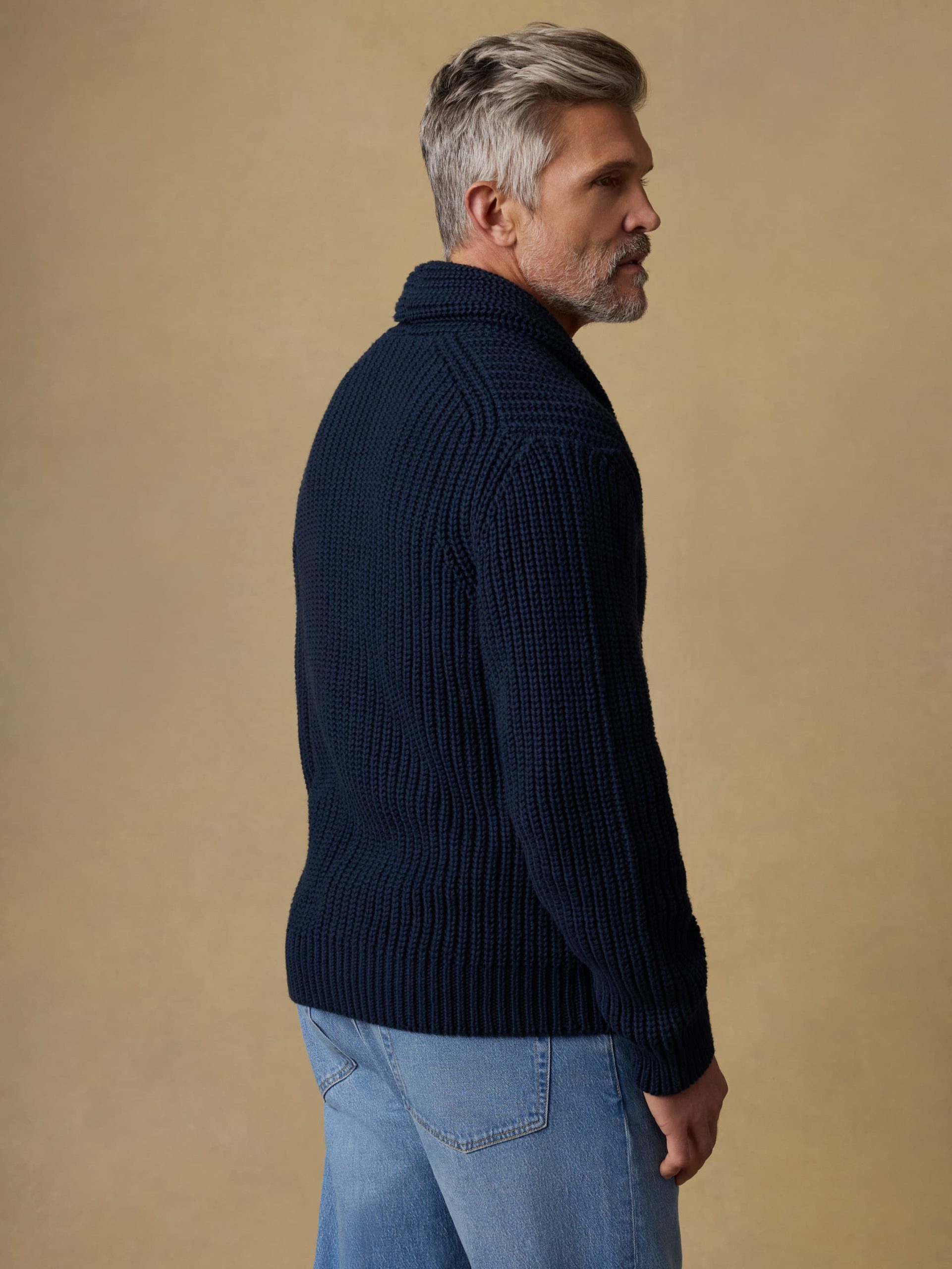 Cotton Cardigan - Playa Navy - Image 3