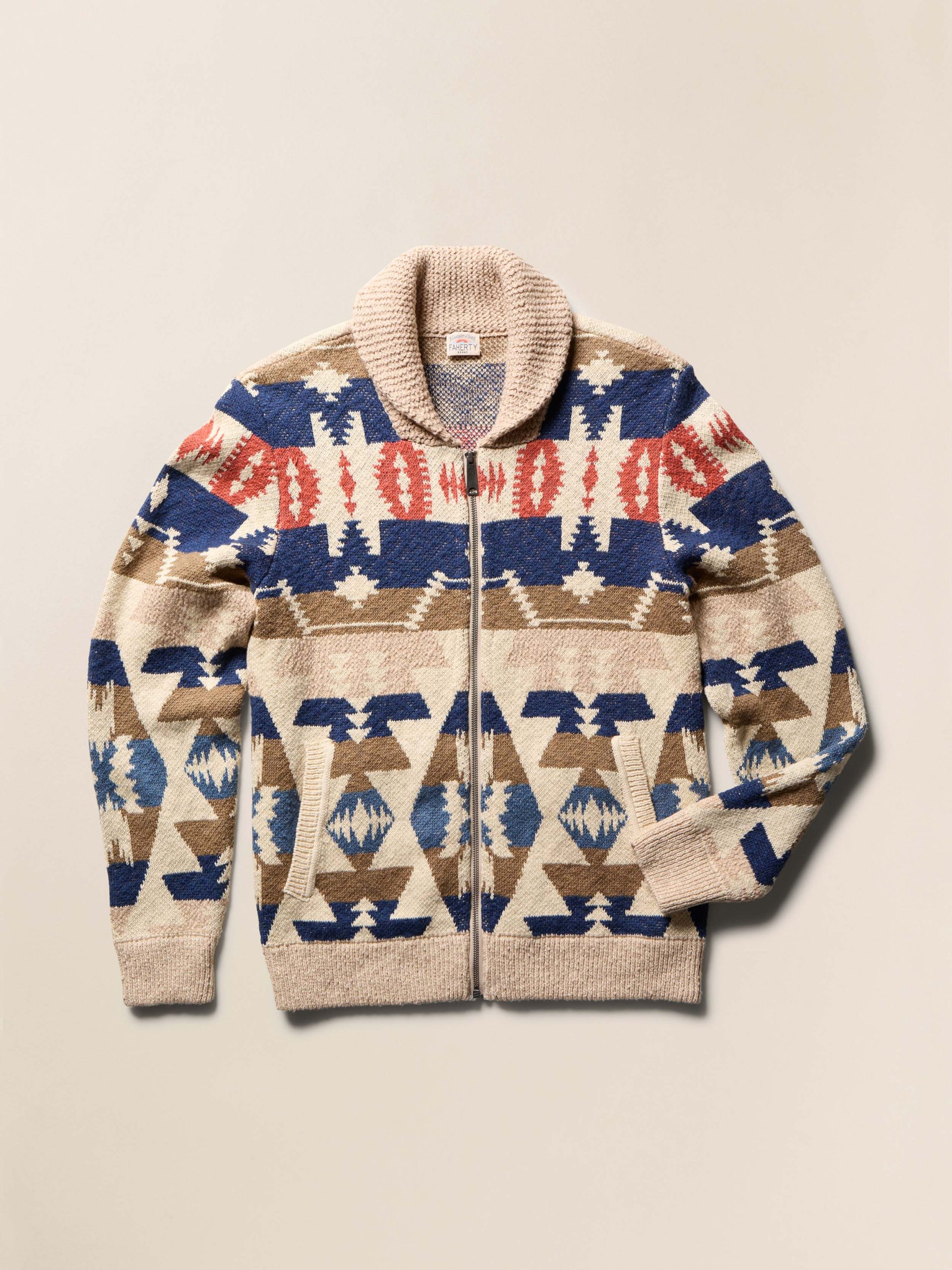 Thunder Voice Eagle Cardigan - Sand Four Eagles - Image 6
