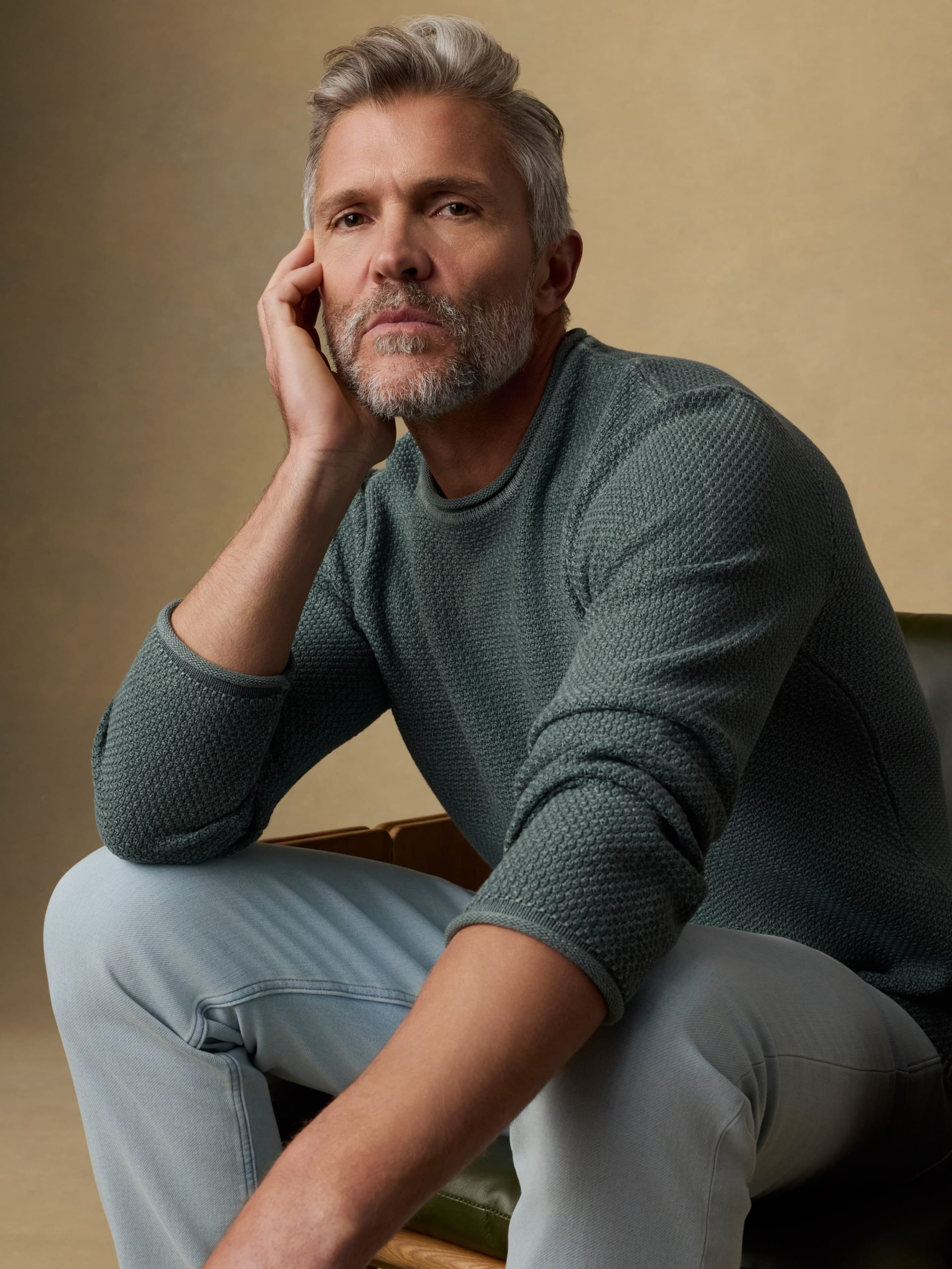 Sunwashed Dockside Sweater - Mountain Olive - Image 4