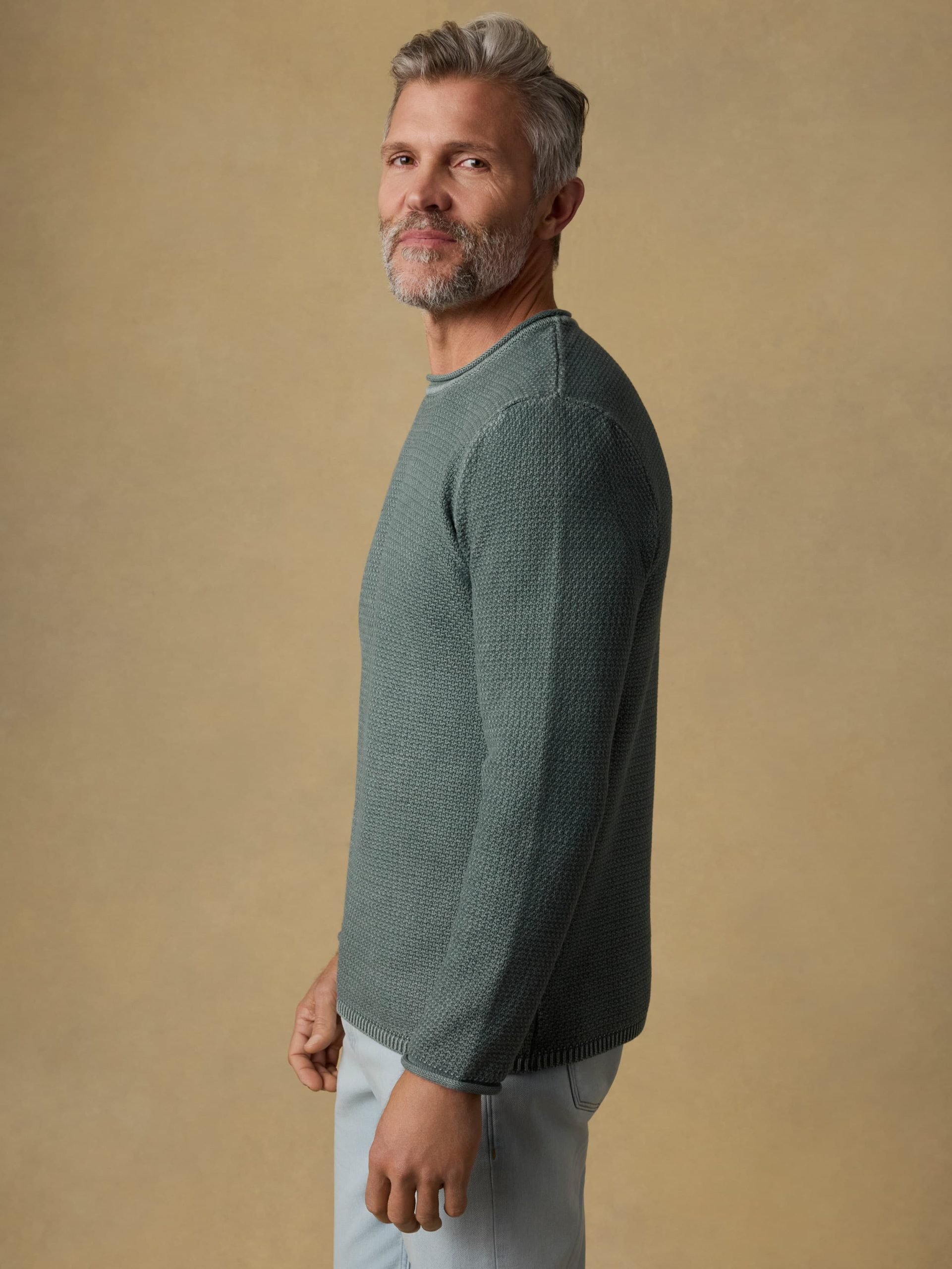 Sunwashed Dockside Sweater - Mountain Olive - Image 3