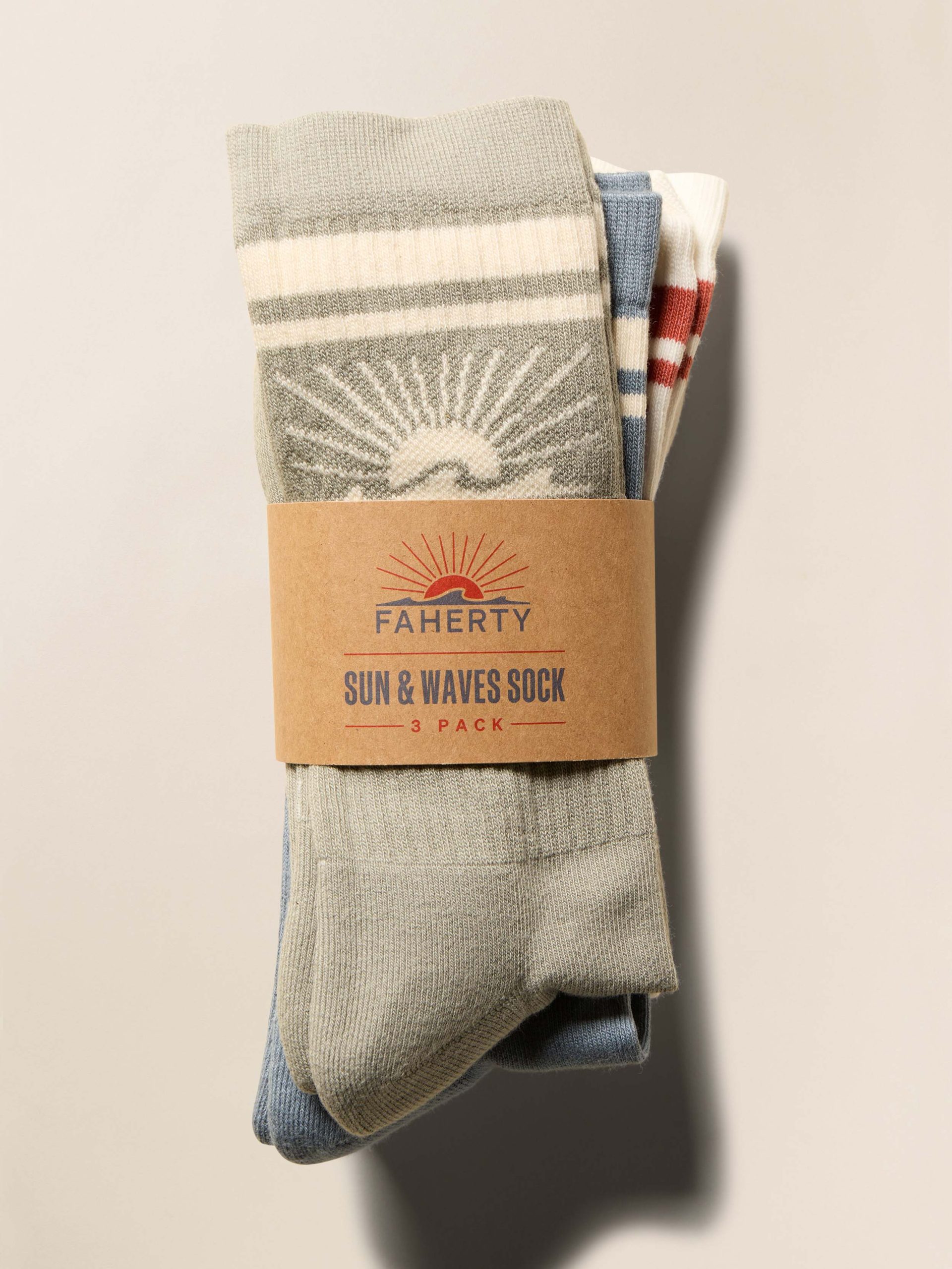 Sun & Waves? 3 Pack Sock - Dawn Coast - Image 2