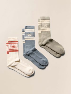 Sun & Waves? 3 Pack Sock - Dawn Coast