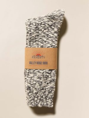 Valley Ridge Slub Sock - Black