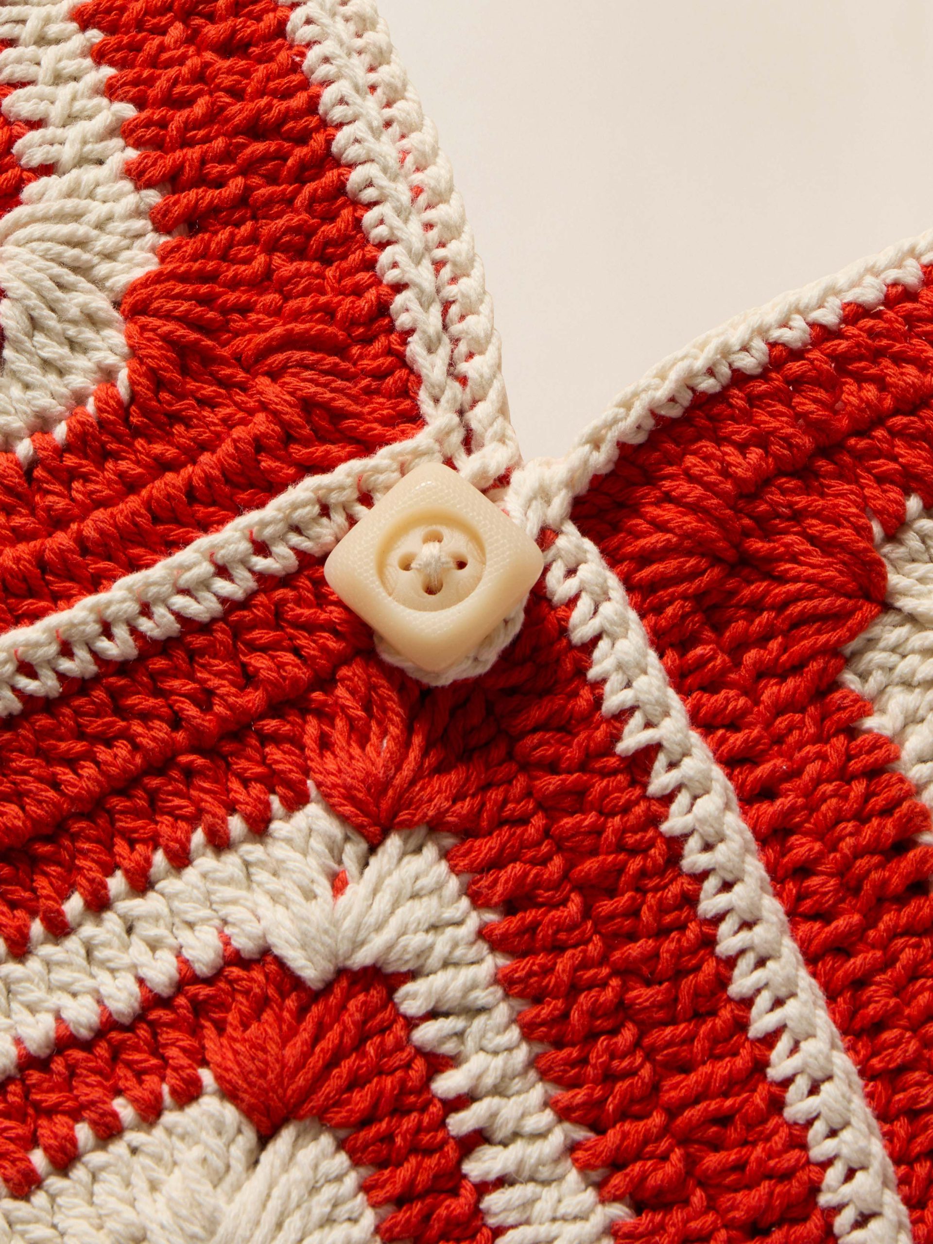 Riviera Crochet Bag - Poppy Red - Image 3