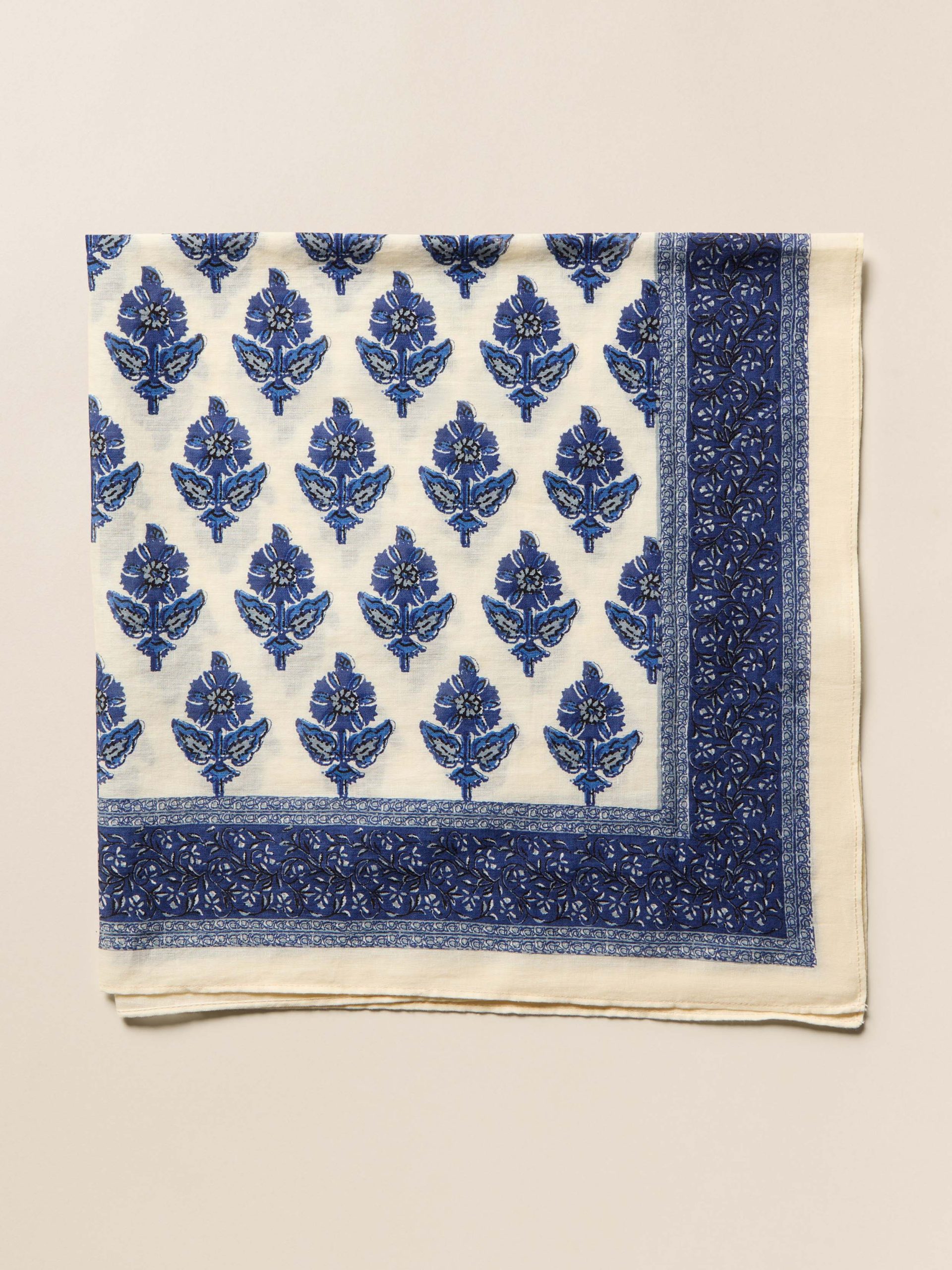 Antique Bouquet Bandana - Navy Multi - Image 2