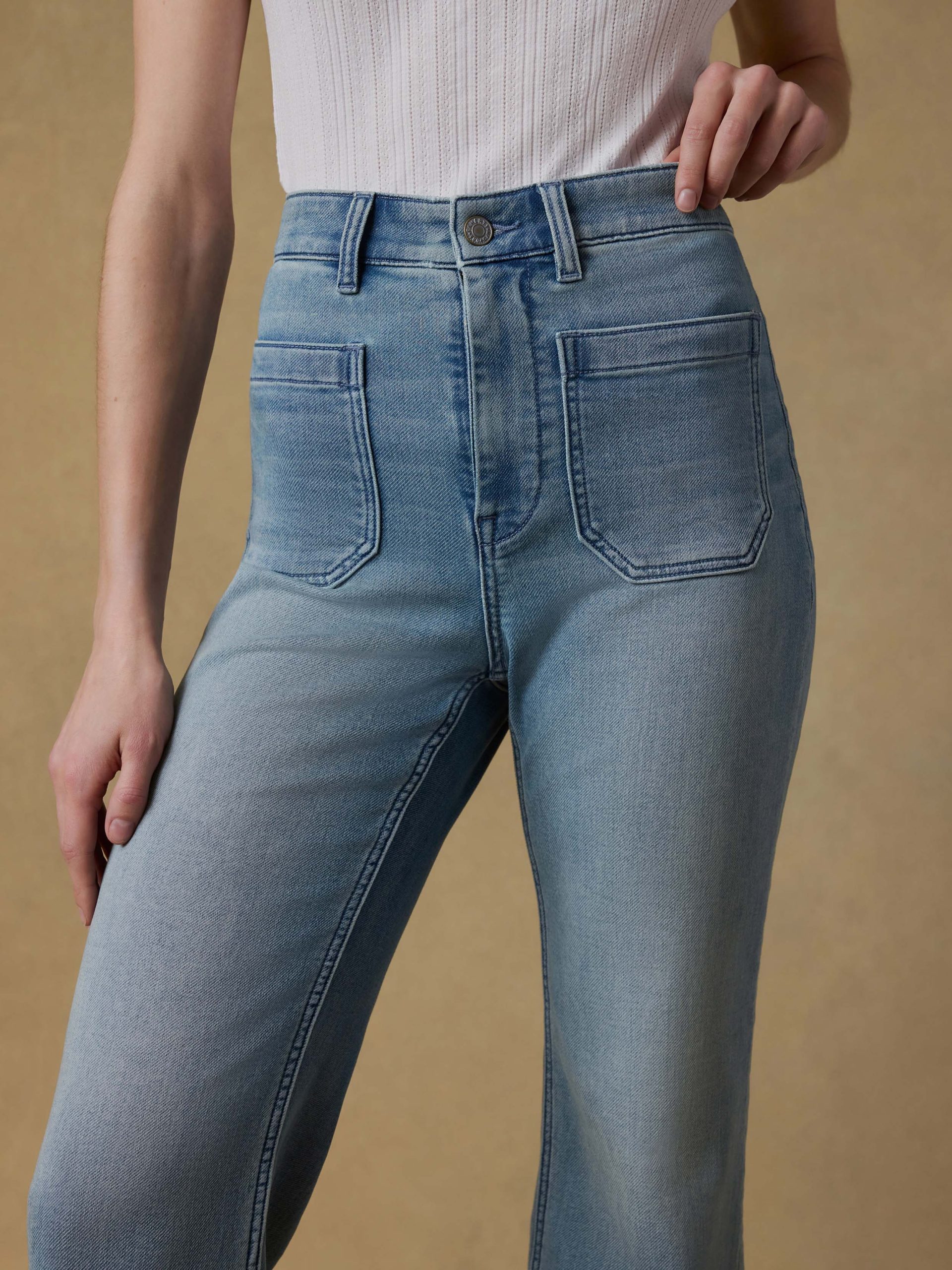 Stretch Terry Patch Pocket Ankle Pant - Eastern Shore Wash - Image 5