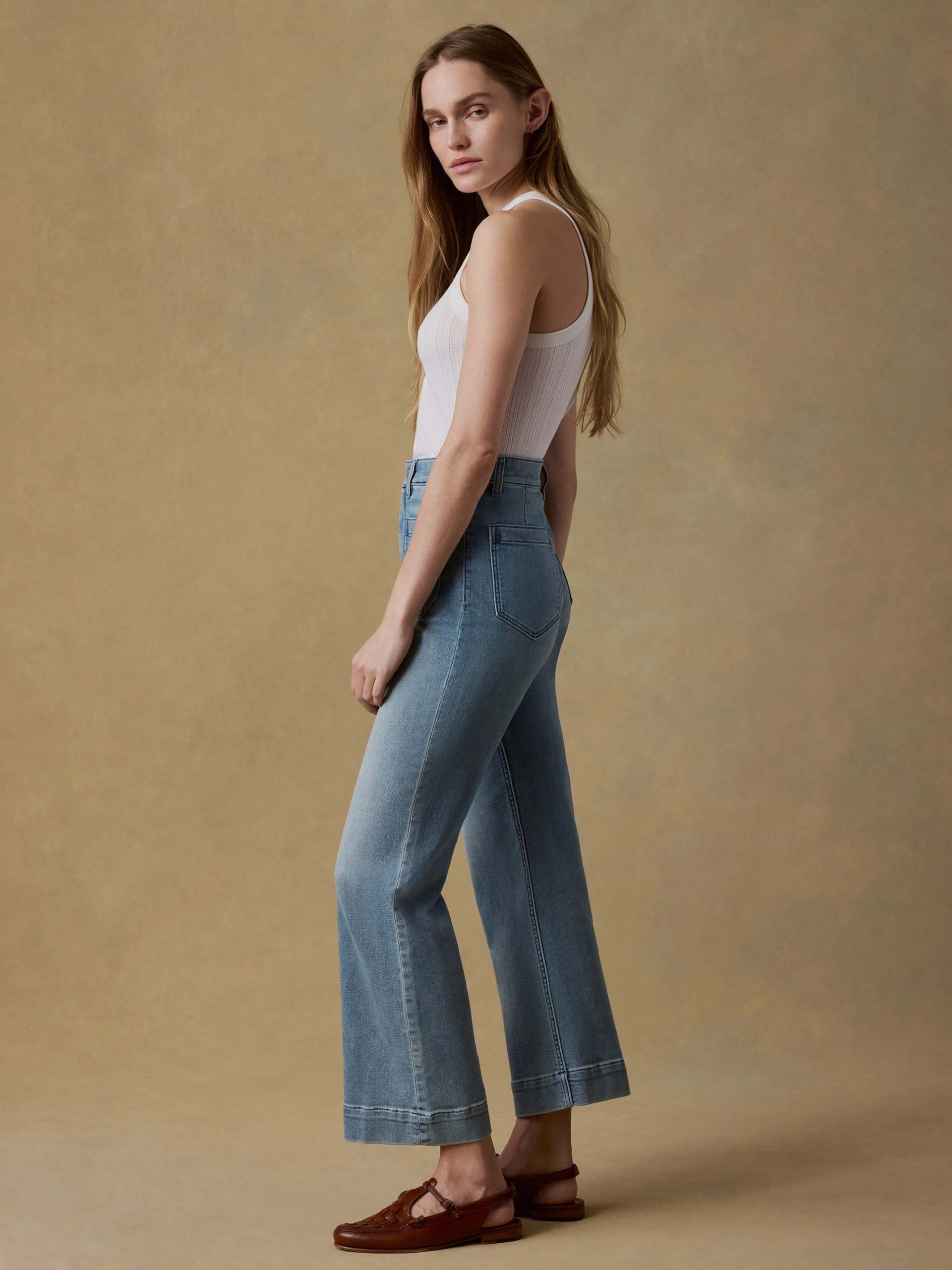 Stretch Terry Patch Pocket Ankle Pant - Eastern Shore Wash - Image 2
