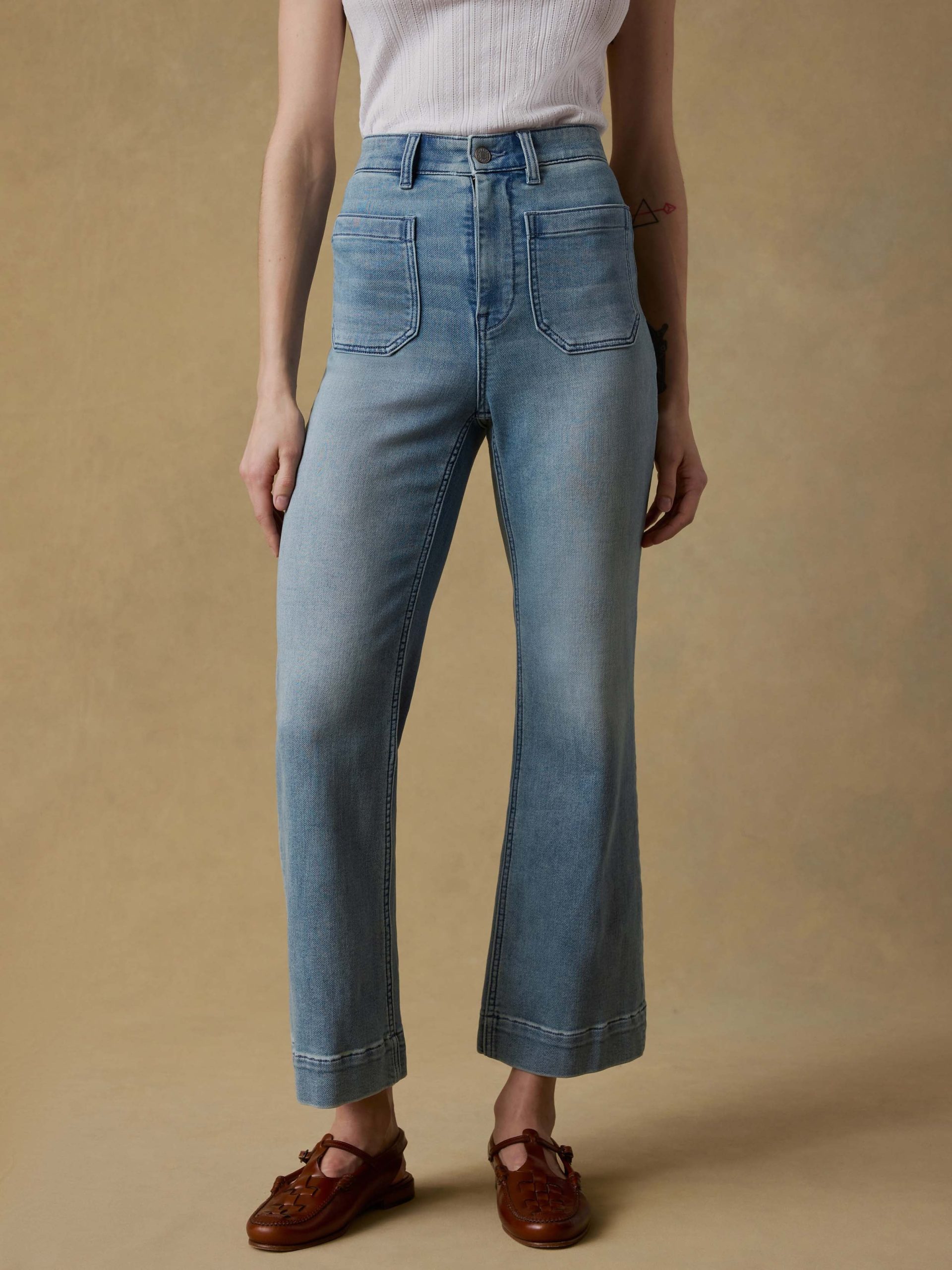 Stretch Terry Patch Pocket Ankle Pant - Eastern Shore Wash - Image 3