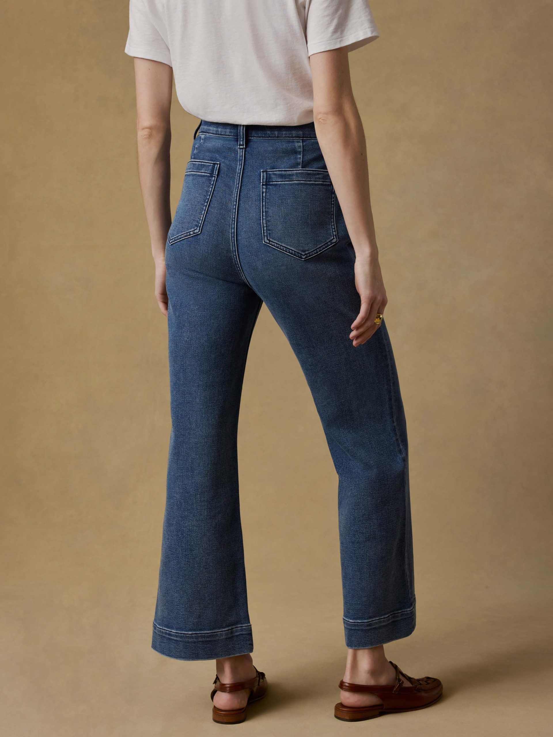Stretch Terry Patch Pocket Ankle Pant - Riverton Wash - Image 4