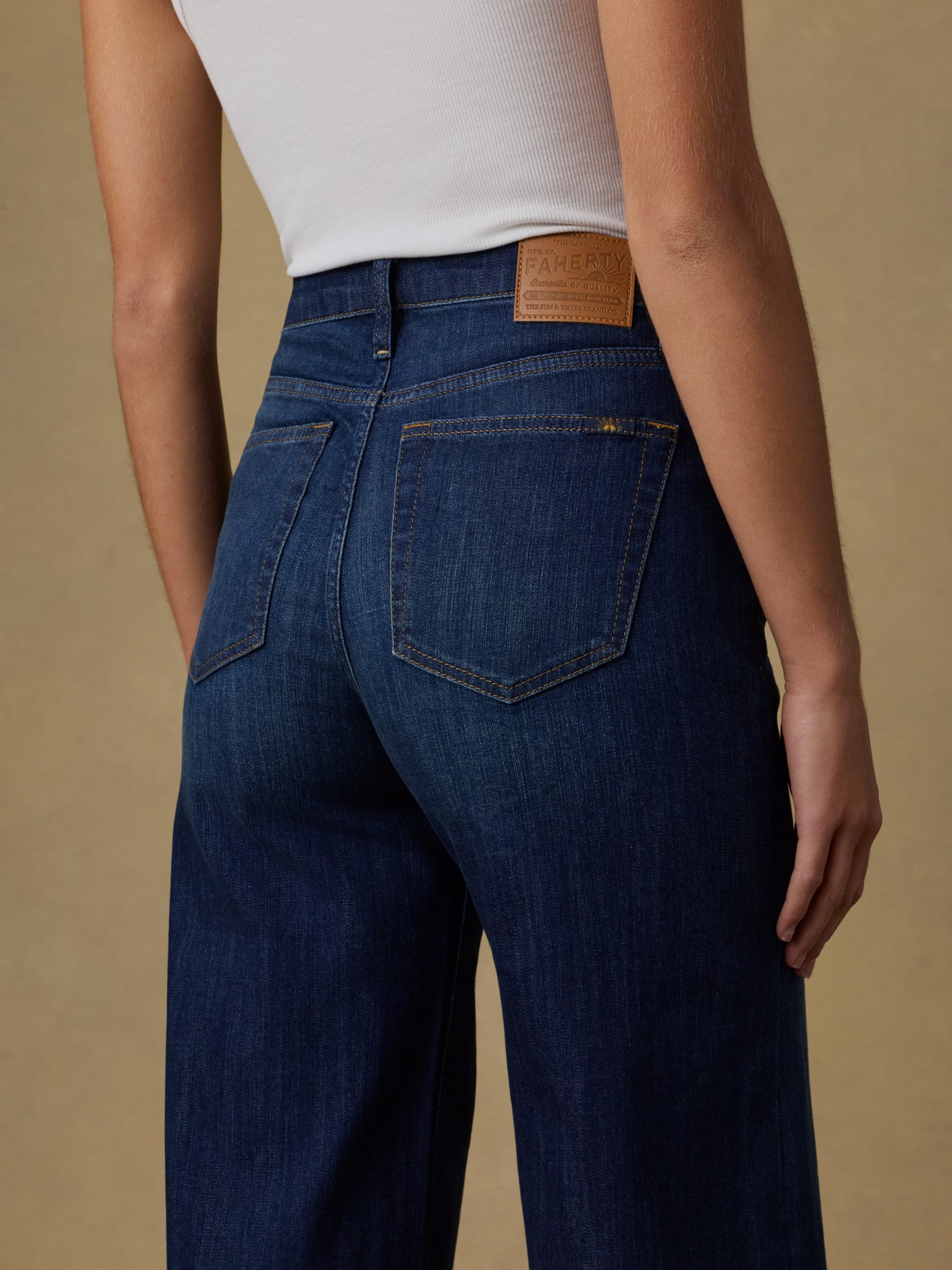 Saturday Denim Wide Leg - Dark Sea Wash - Image 6